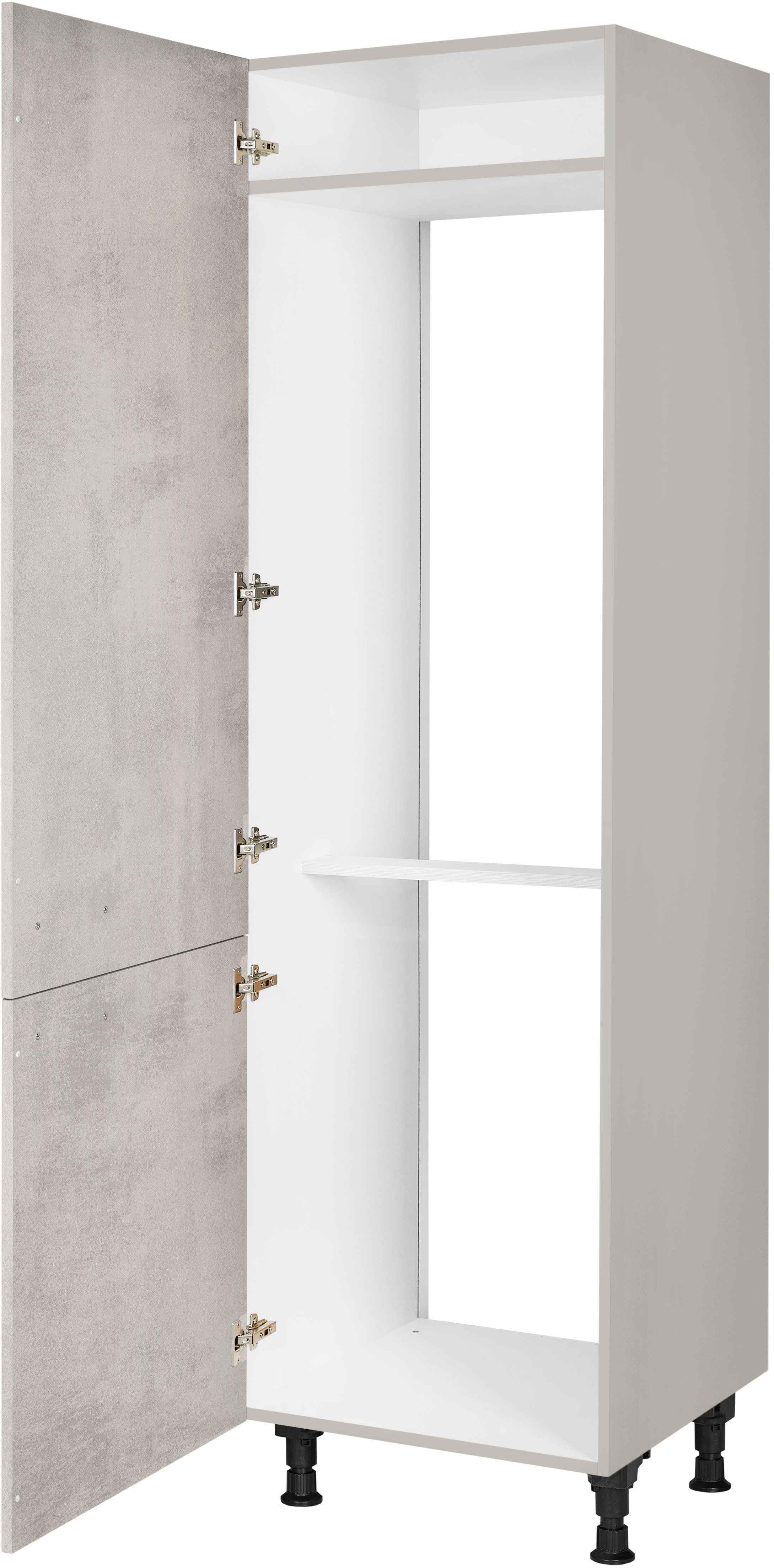 nobilia® Kühlmodul "Riva", für ein Kühl- und Gefrierschrank, Ausrichtung wählbar vormontiert, Ausrichtung wählbar, Breite/Höhe: 60/216,6 cm