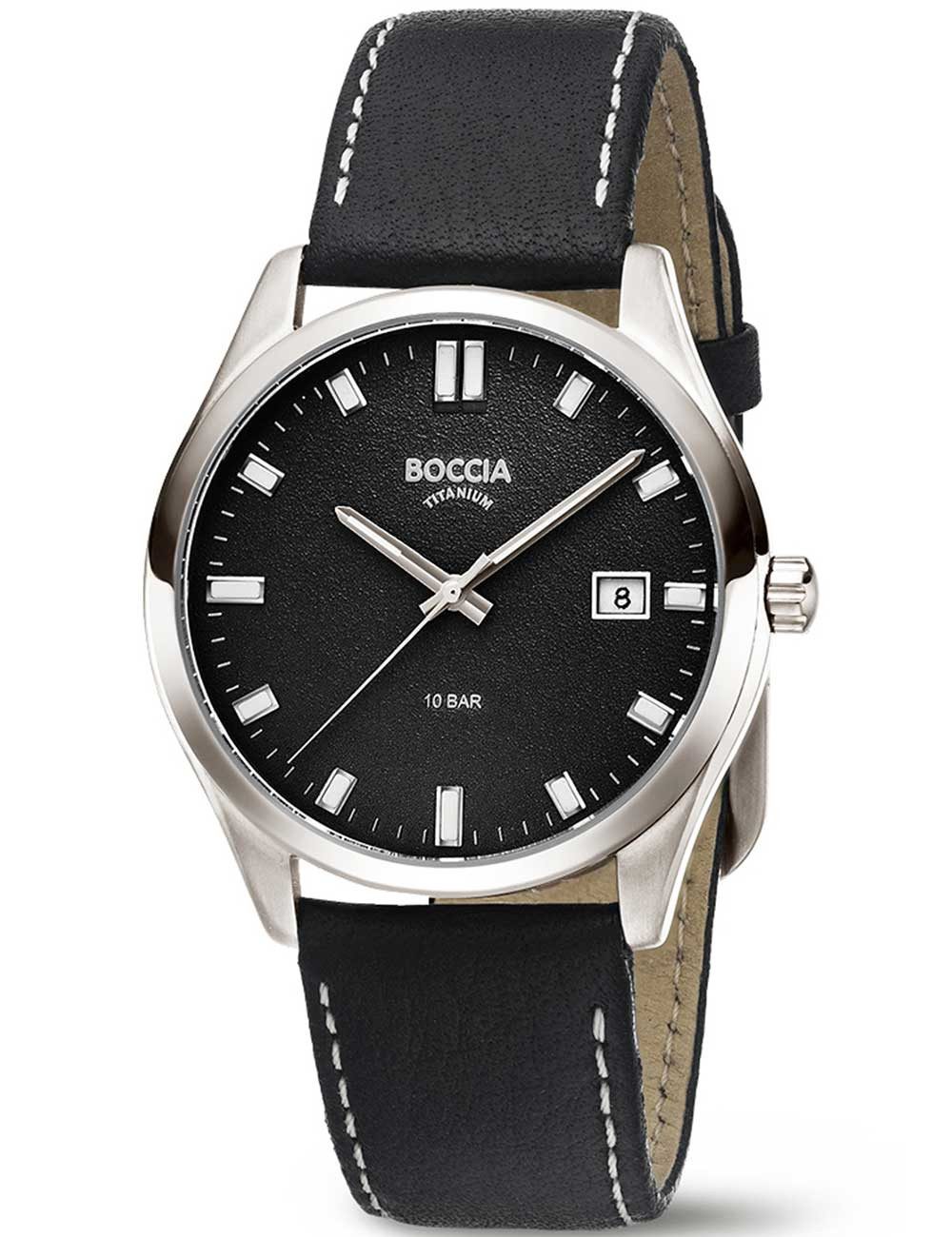 Boccia Quarzuhr Boccia 3669-02 Herrenuhr Titanium 39mm 10ATM Boccia 3669-02 Herrenuhr Titanium 39mm 10ATM