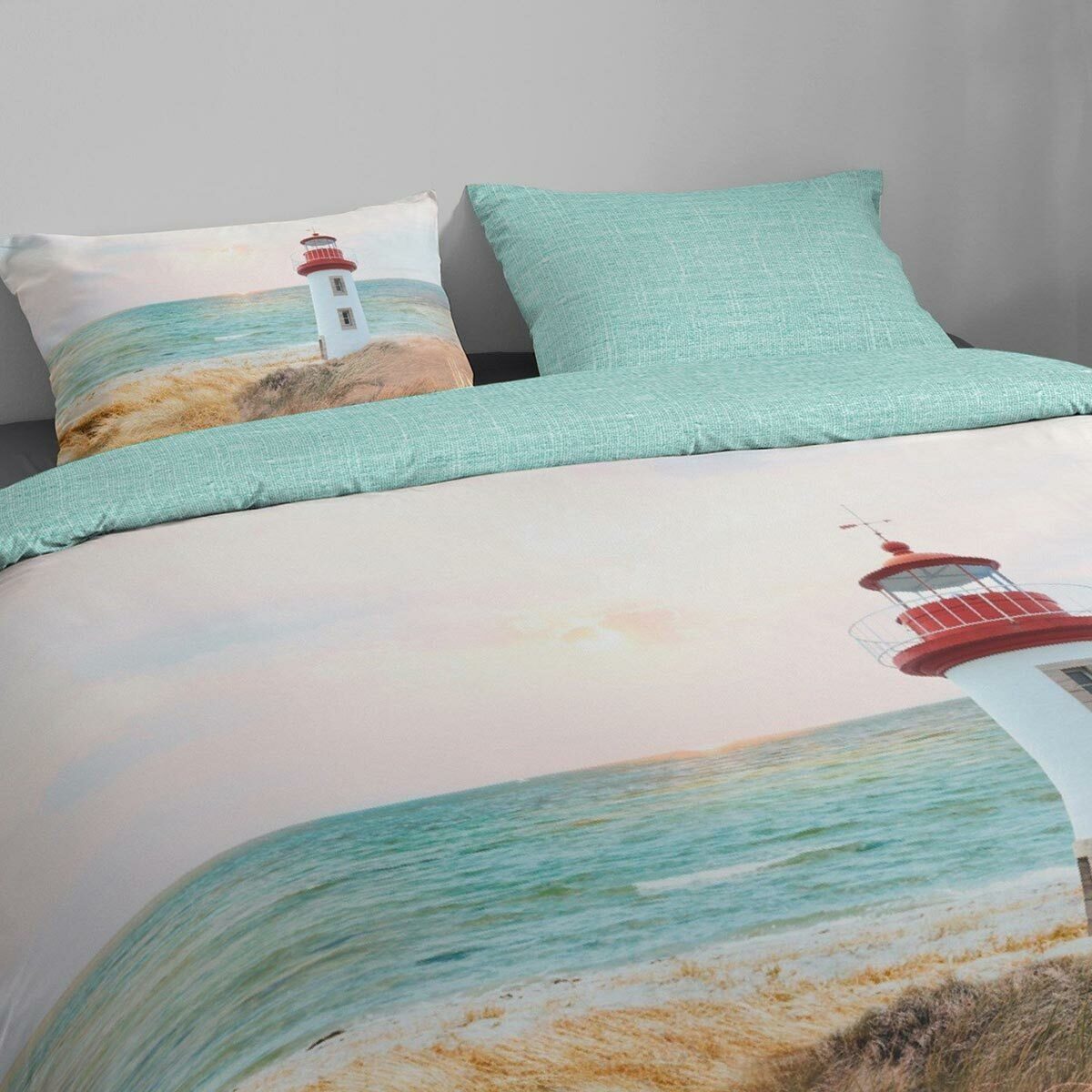 TRAUMSCHLAF Bettwäsche Leuchtturm, Renforce, 2 teilig, günstig online kaufen