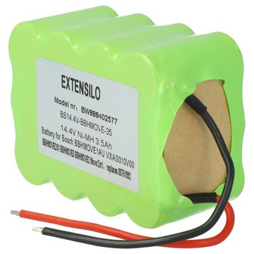 Extensilo Ersatz für Bosch FD8901, GP180SCHSV12Y2H, GPRHC18SV007, VBH14401/03, Staubsauger-Akku 3500 mAh