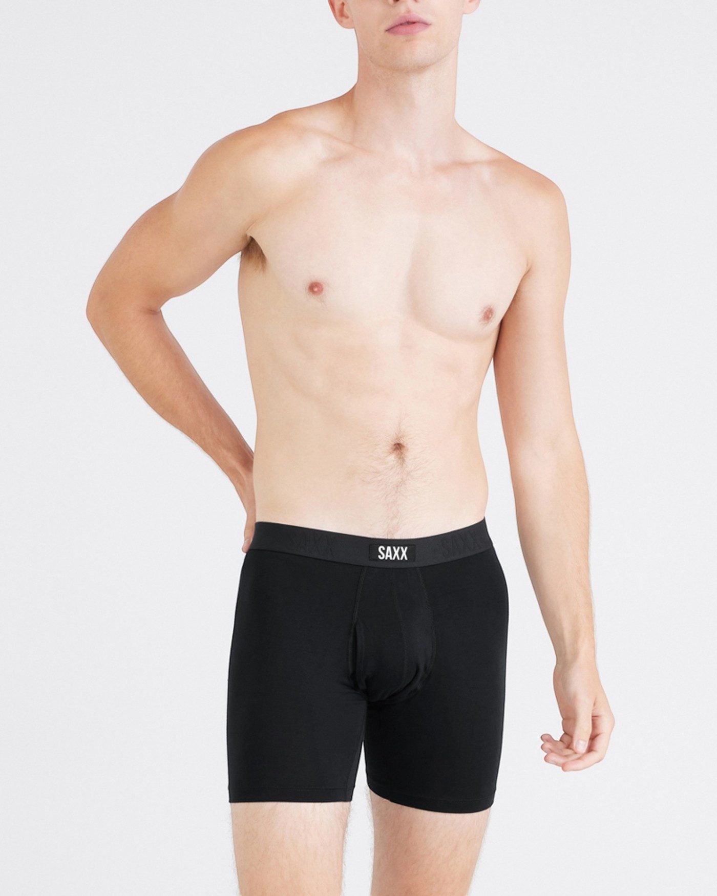 SAXX Boxershorts Vibe Xtra Soft Comfort Boxer Brief Fly schwarz Herren - 1 Stück