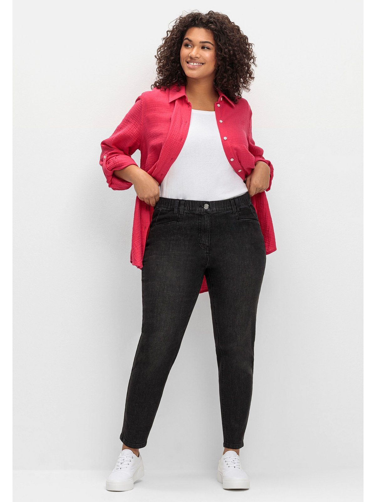 Sheego Stretch-Jeans Große Größen aus ultraflexibler Qualität