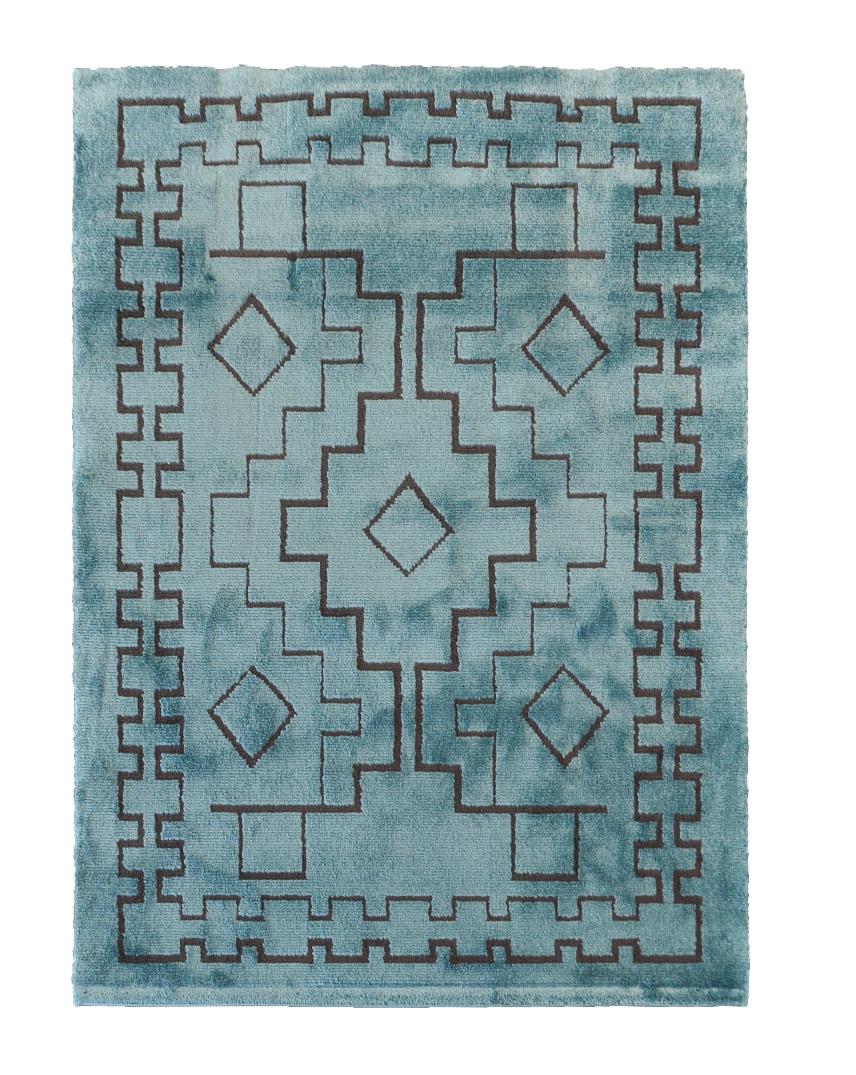 Teppich ALFOMBRA GRAVITY 2327A, TEPPIA, rechteckig, Höhe: 20 mm, pflegeleicht blau antharzit
