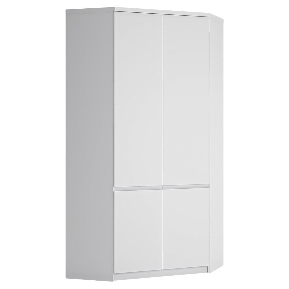Lomadox Kleiderschrank FORTALEZA-129 Eckkleiderschrank in weiß, B/H/T ca. 9 günstig online kaufen