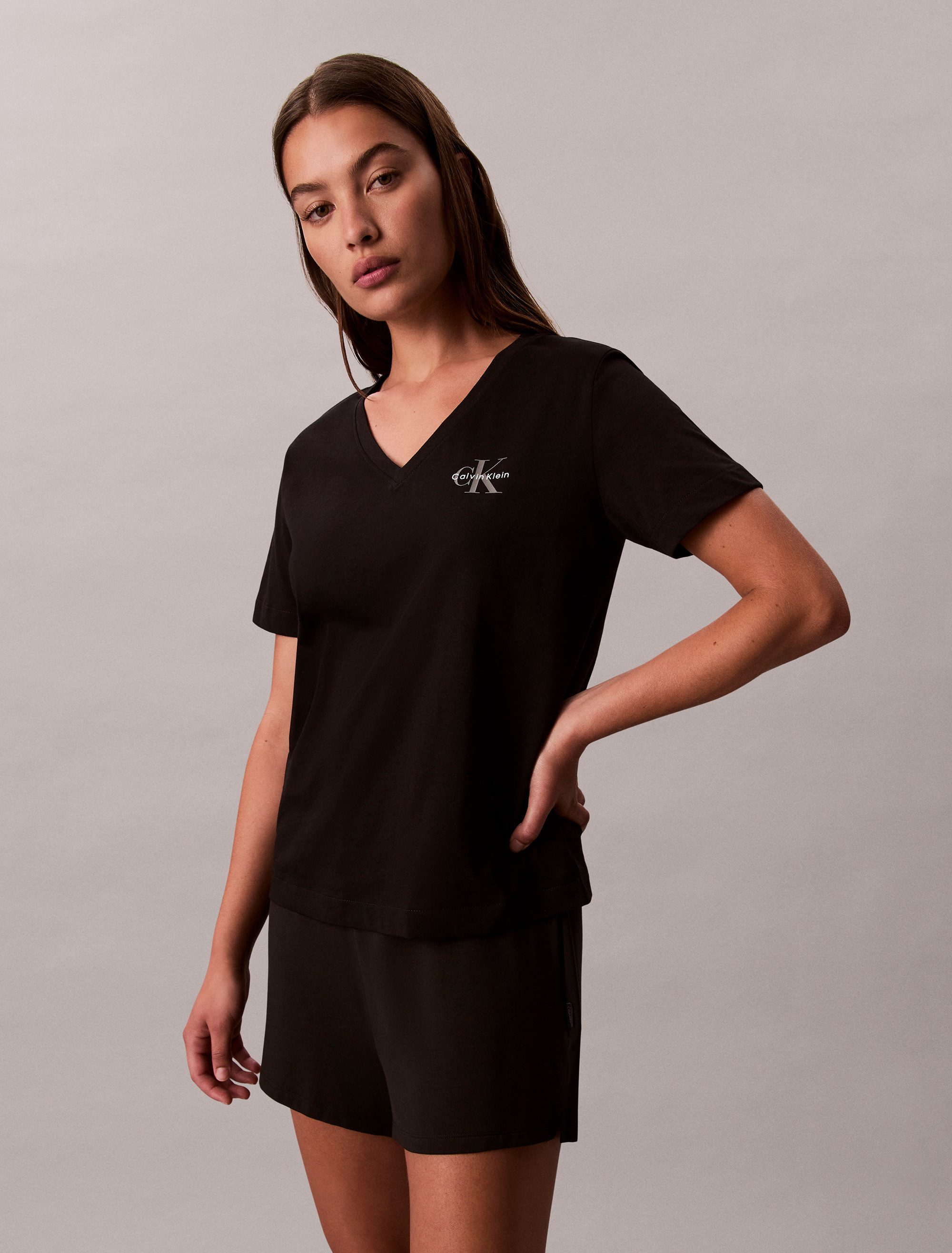 Calvin Klein Jeans Kurzarmshirt A- Logo günstig online kaufen