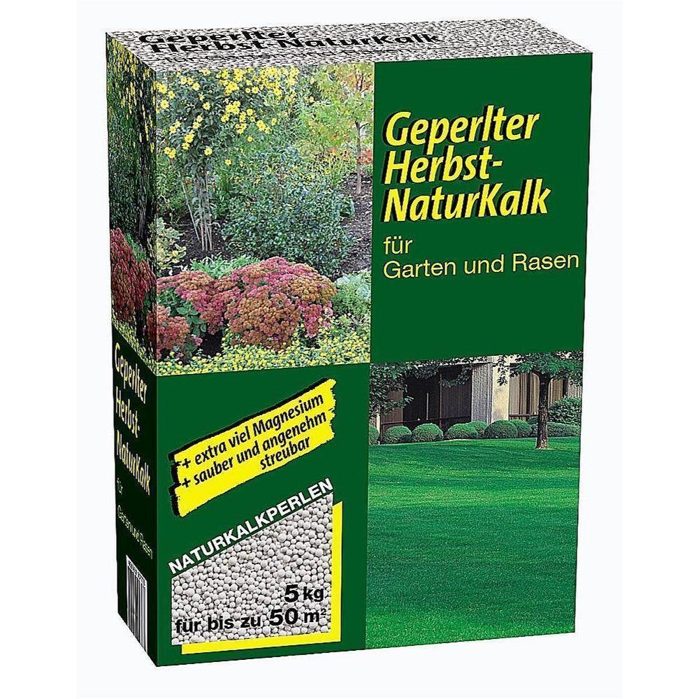 Gärtner's Rasendünger HerbstNaturkalk geperlt 5 kg, Anwenderfreundlich