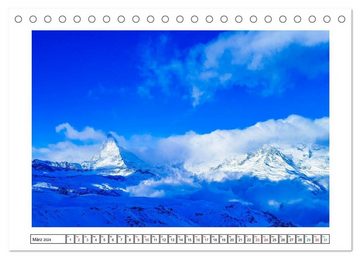 CALVENDO Wandkalender Alpenartig (Tischkalender 2024 DIN A5 quer), CALVENDO Monatskalender