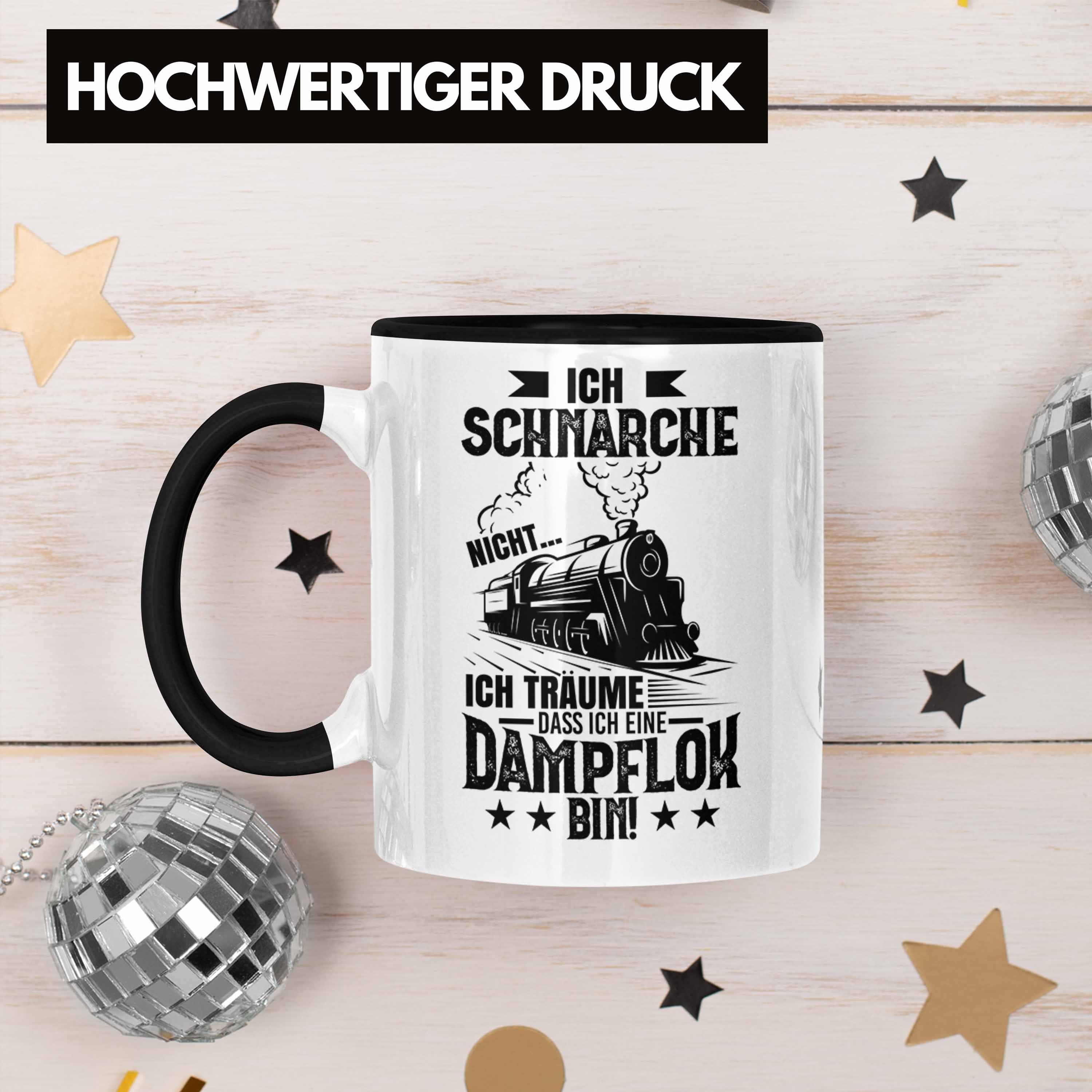 Trendation Nicht Trendation Schwarz Geschenkidee Schnarche Sprüche Lustige Tasse Dampflock Geschenk Ich Dampflok Tasse -