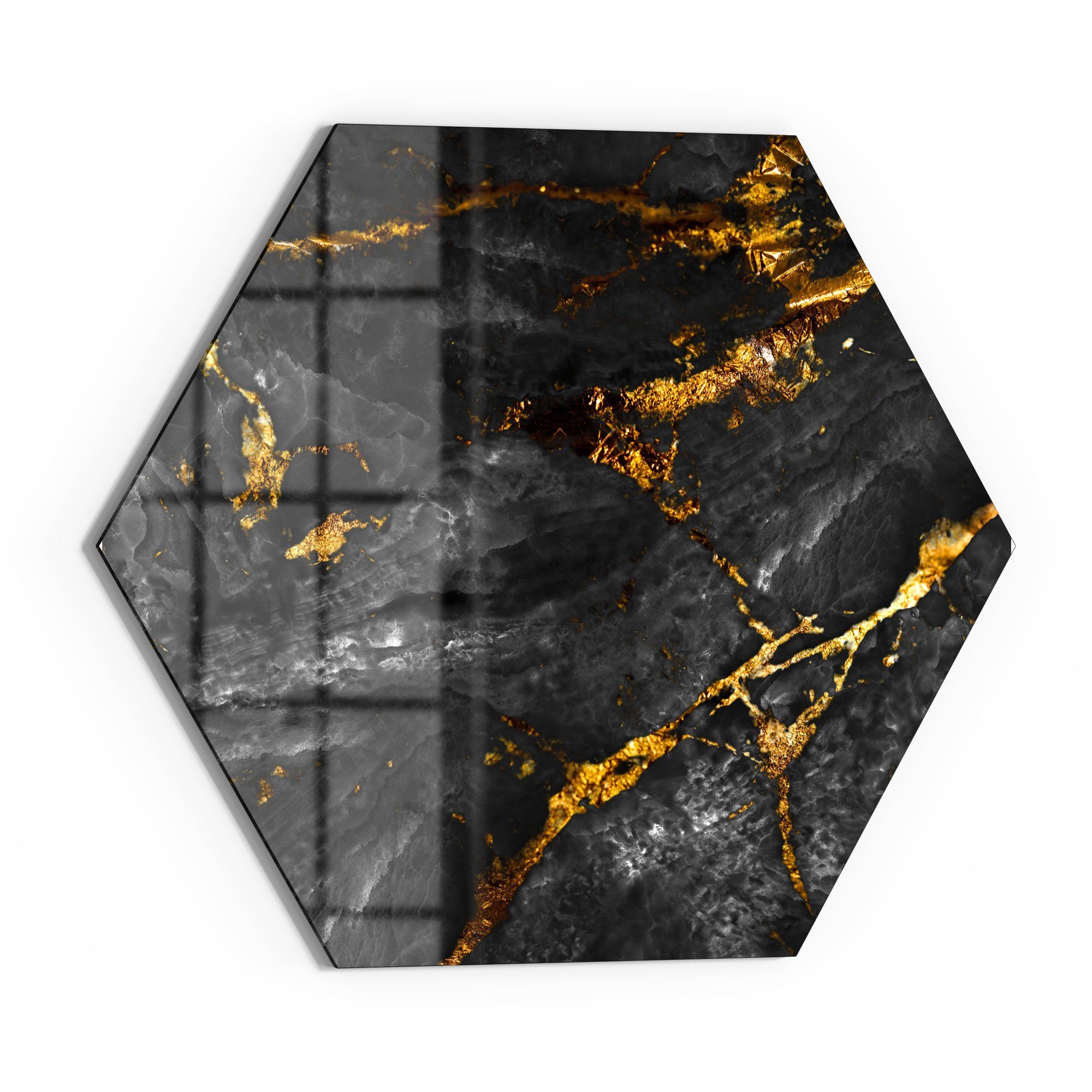 DEQORI Glasbild 'Veredelter Naturstein', 'Veredelter Naturstein', günstig online kaufen