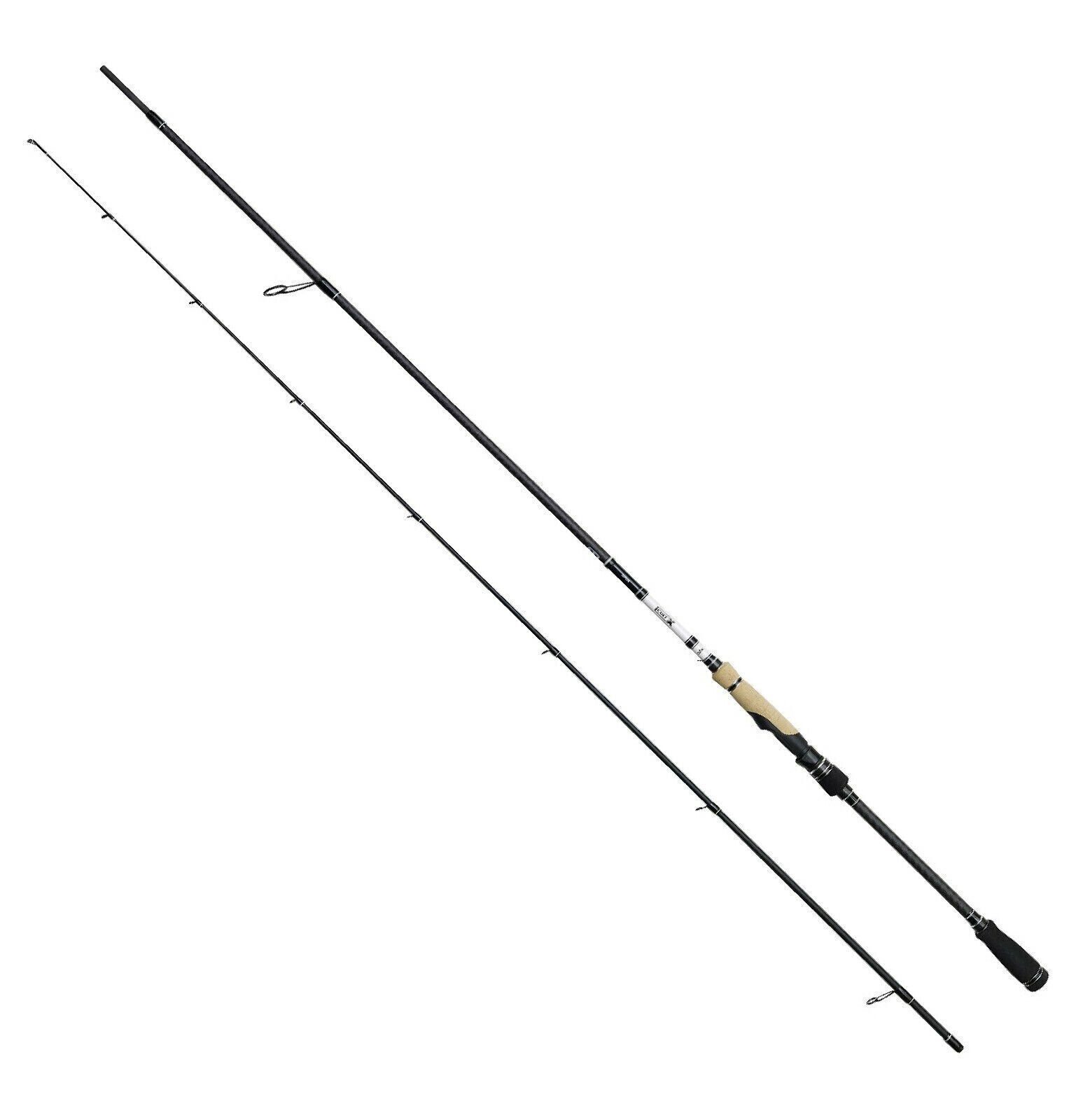 DAM Fishing Spinnrute Cult-X Spin - Big Spin TC30 Carbon Barsch Zander Hecht Spinnrute DAM, Moderne K-Frame-Ringe + Micro-Ringe, Hochwertiger Kork- und EVA-Griff