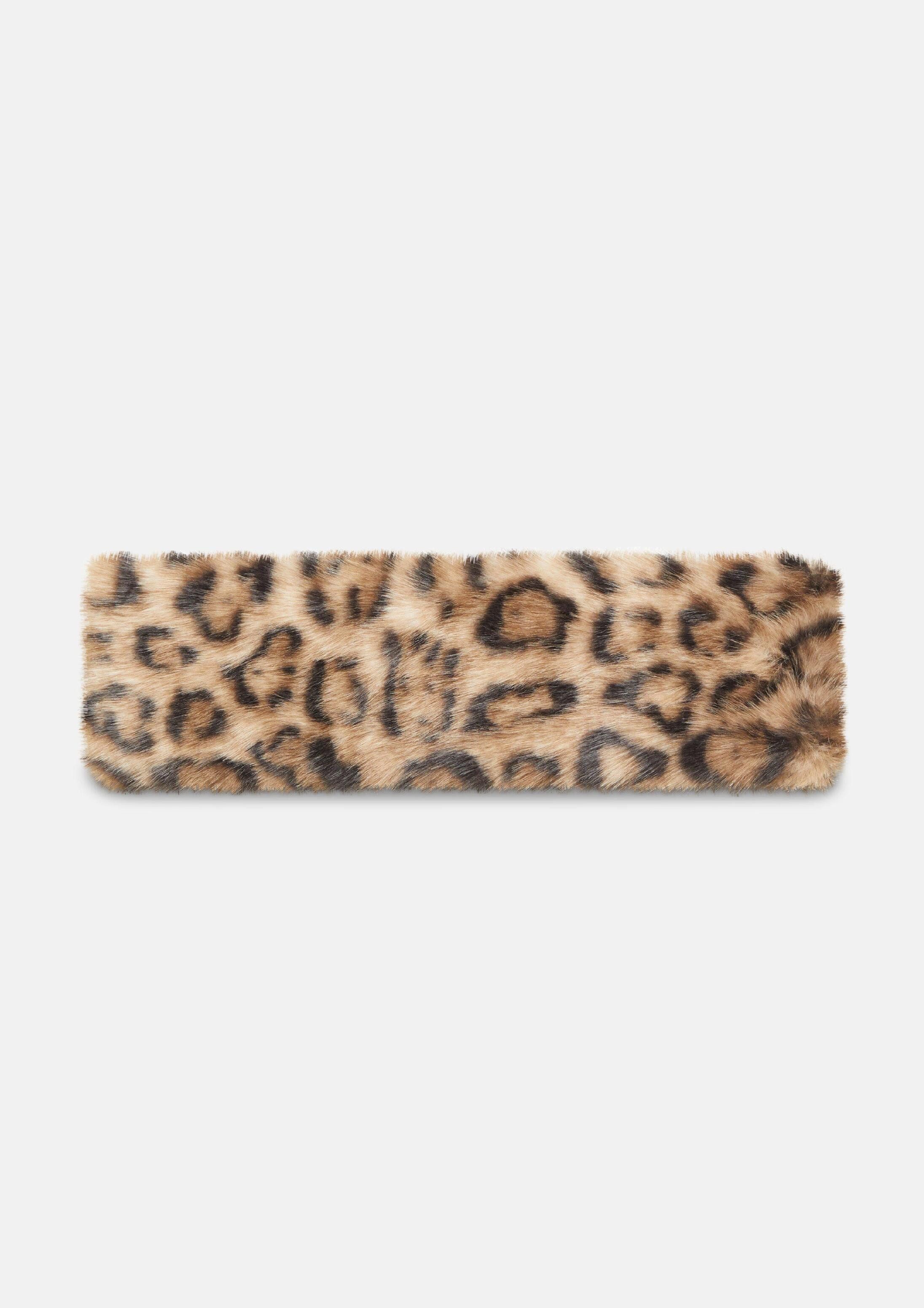 s.Oliver Stirnband Stirnband Stirnband aus Webpelz mit Fleece-Futter