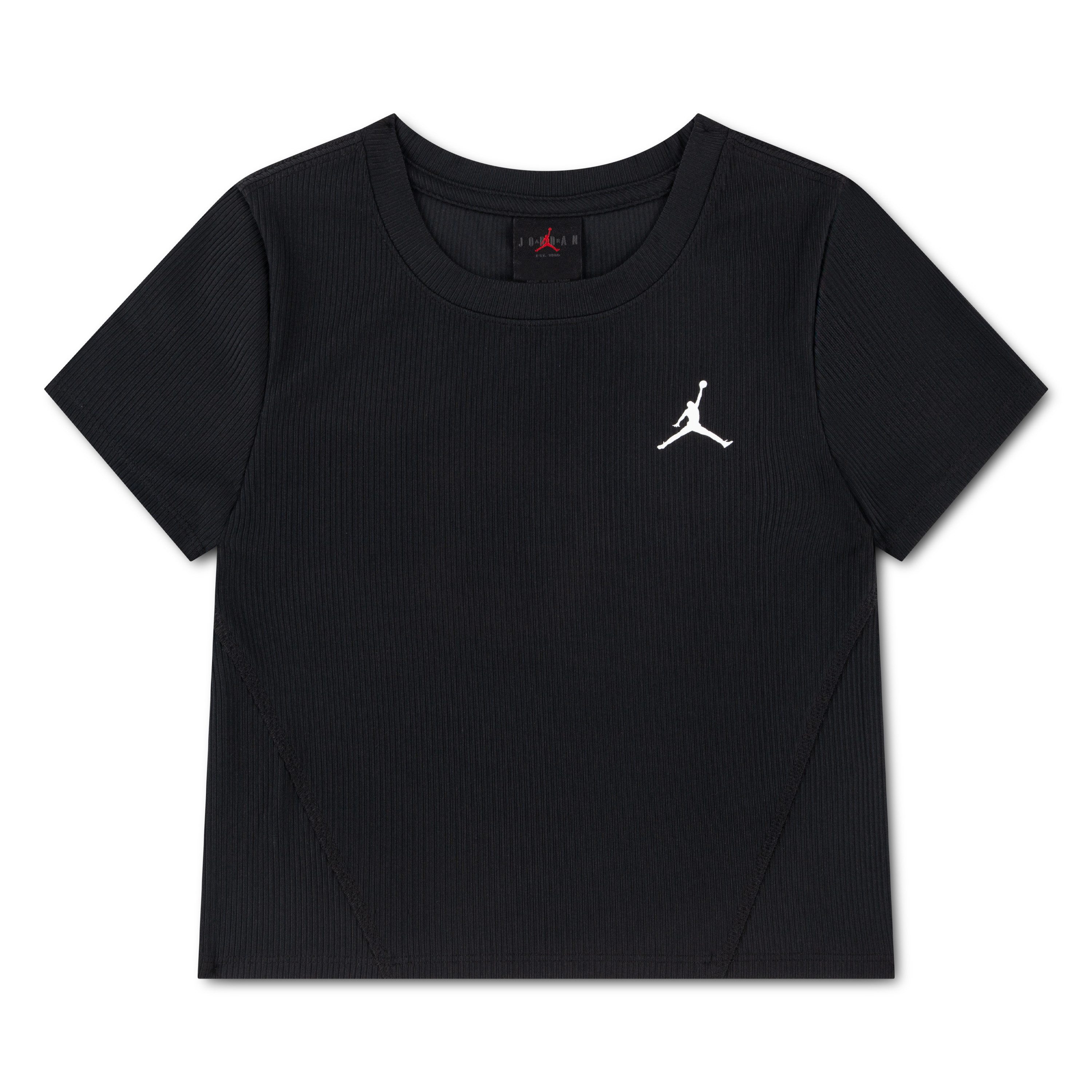 Jordan Trainingsshirt JDG JUMPMAN SPRT RIB TOP für Kinder, mit Kurzarm-Design, unifarben, aus Polyester und Elasthan