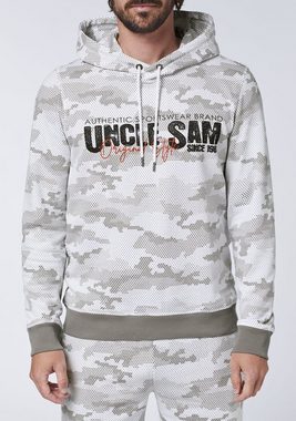 Uncle Sam Kapuzensweatshirt mit Logo-Frontprint