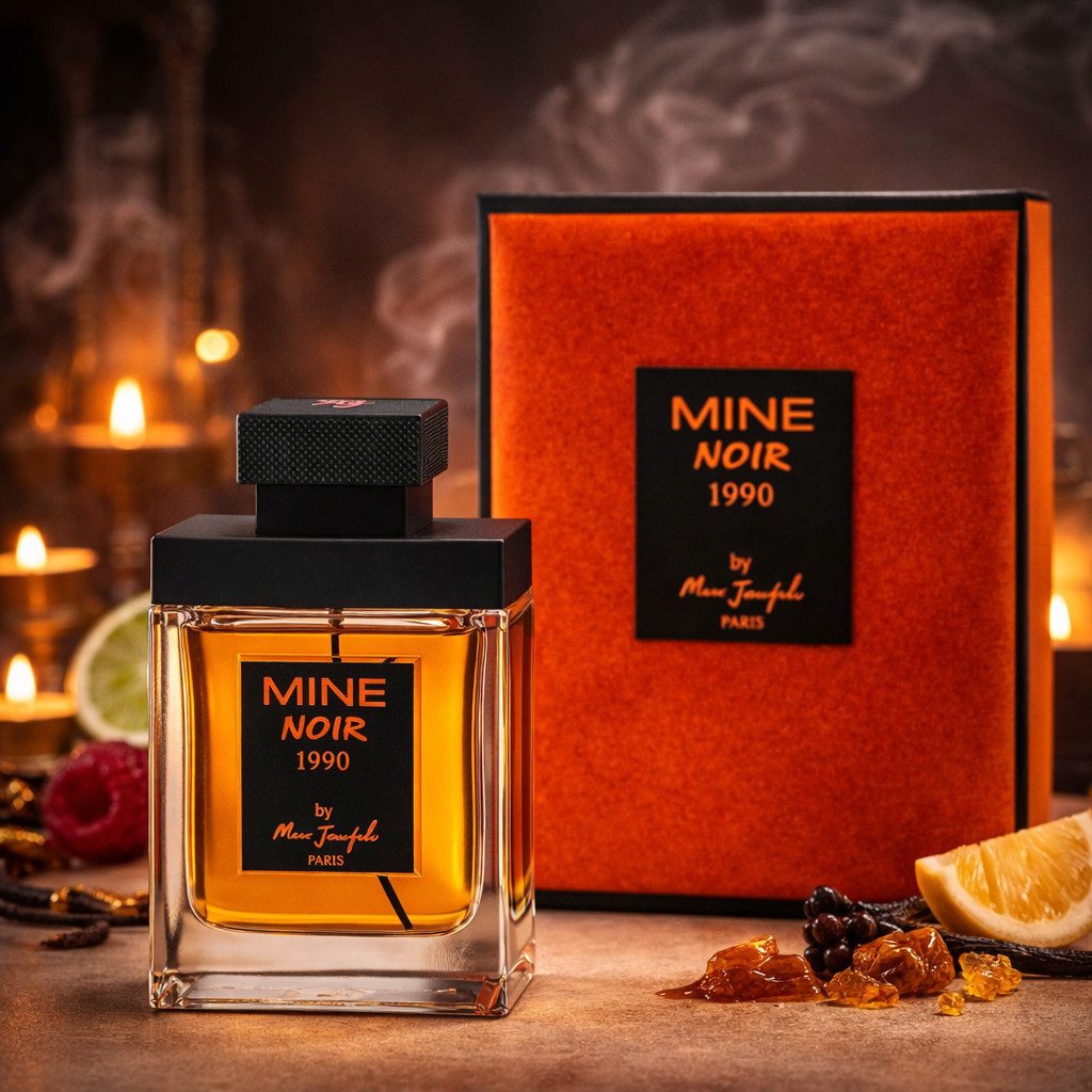 Marc Joseph Paris Eau de Parfum MINE NOIR 1990 PARIS Luxus Herrenduft, Orientalisch Süß Würzig 100 ml, Hergestellt in Paris, Sehr Langanhaltend, Außergewöhnliche Verpackung