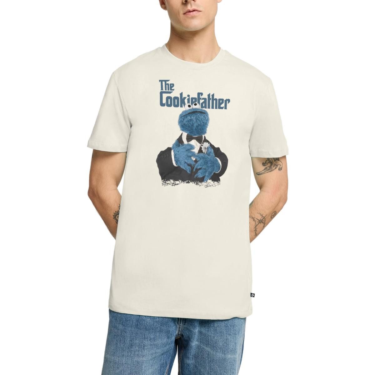 Spreadshirt T-Shirt Sesamstraße The Cookiefather Männer Premium T-Shirt (1-tlg)