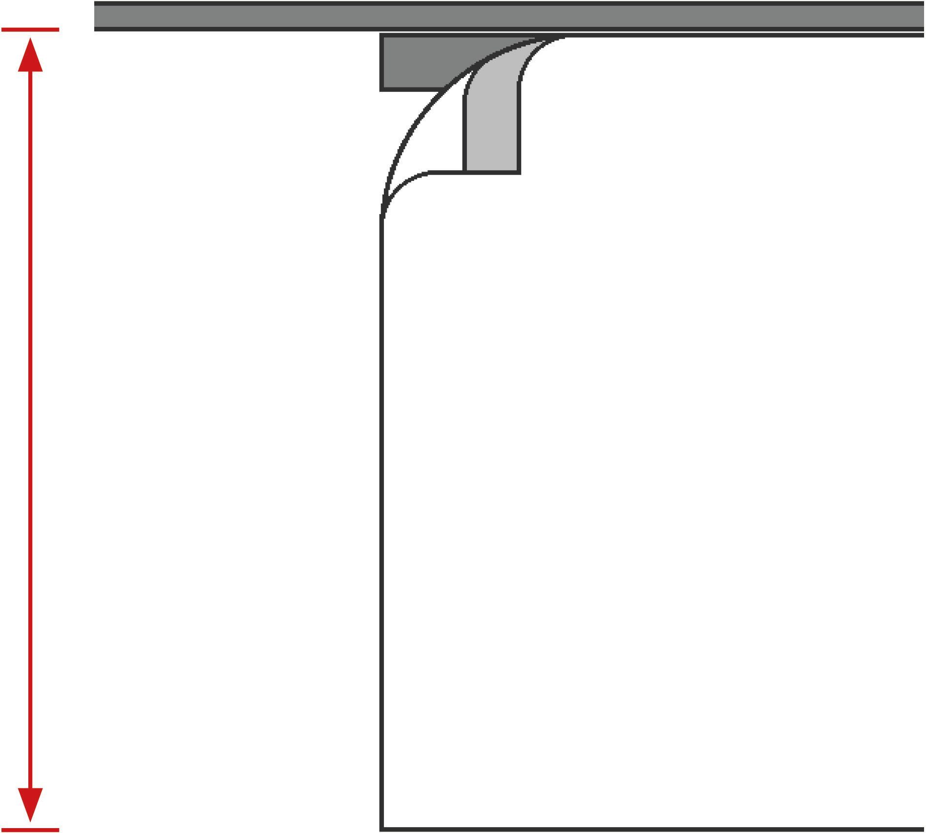 St), grafisches Paneelwagen grau you!, for halbtransparent, Aiko, Vorhang (1 Scherlimotiv Neutex