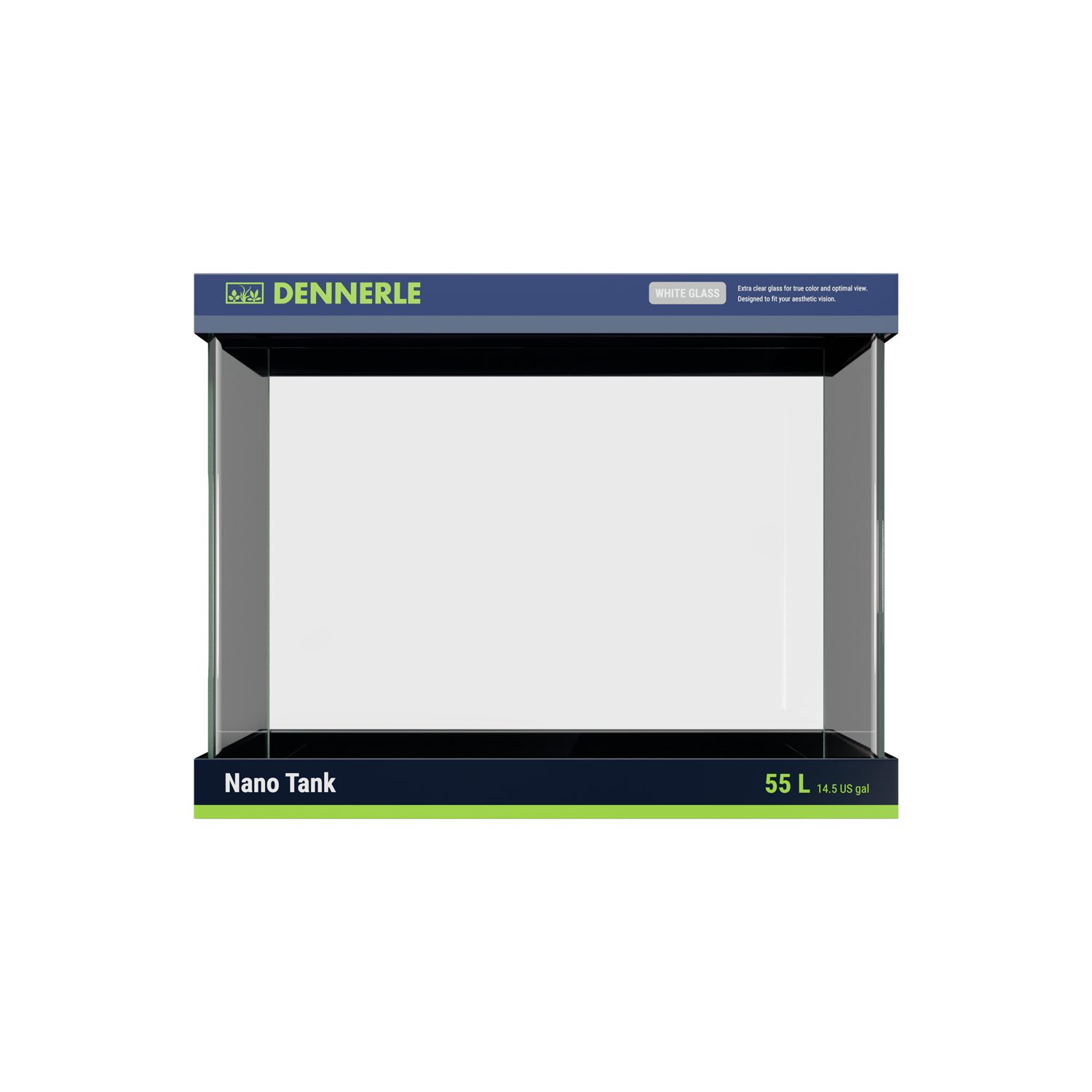 DENNERLE Aquarium Nano Tank White Glass