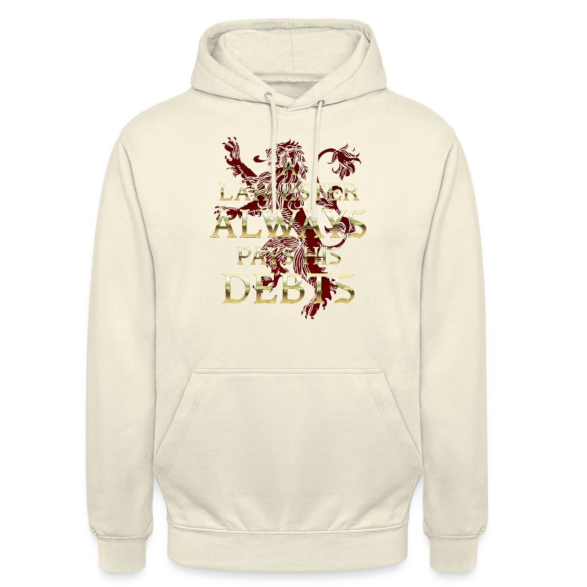 Spreadshirt Hoodie Game Of Thrones A Lannister Always Pays His Debts Unisex Hoodie (1-tlg)