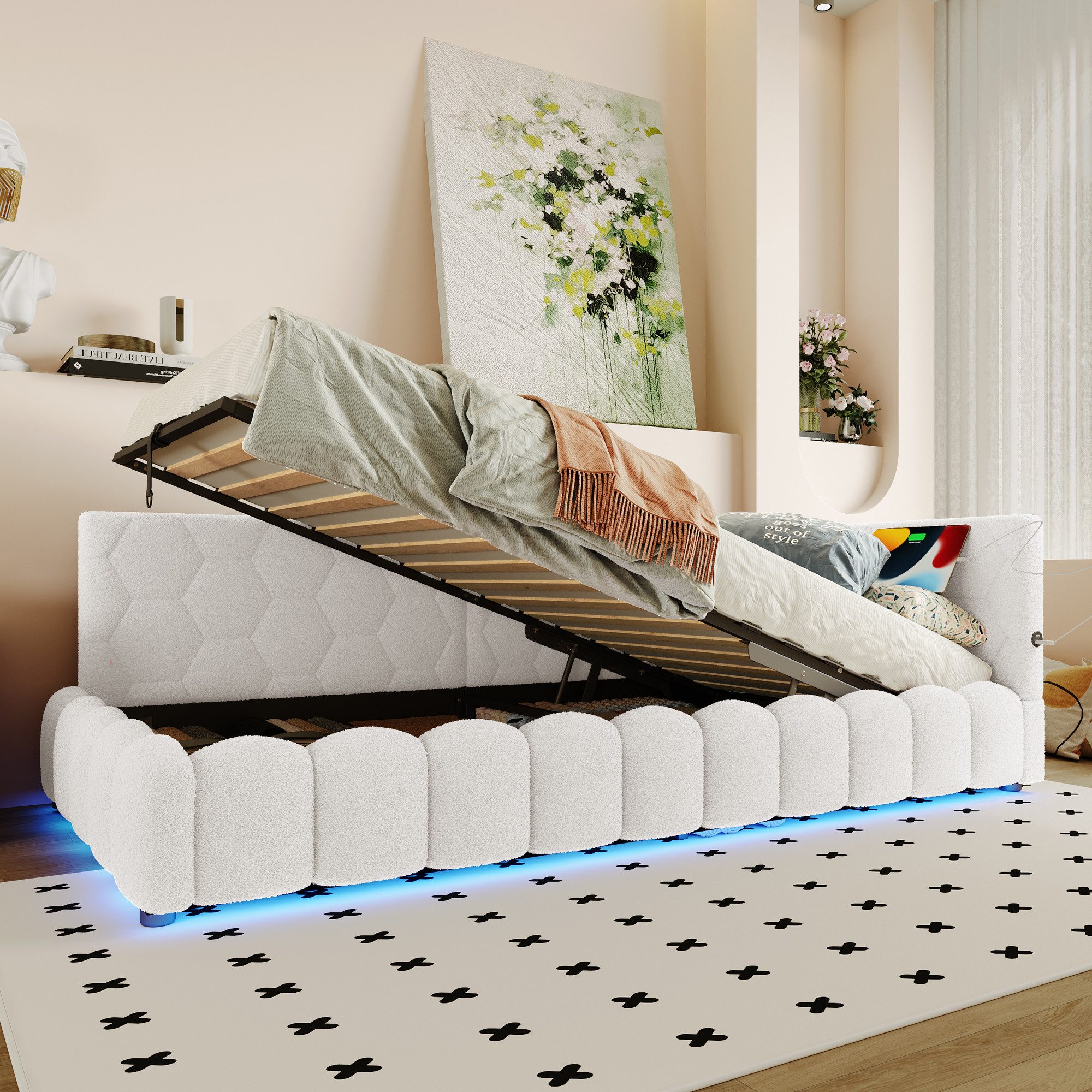 TavilaEcon Boxspringbett Daybett, Schlafsofa mit Lattenrost günstig online kaufen