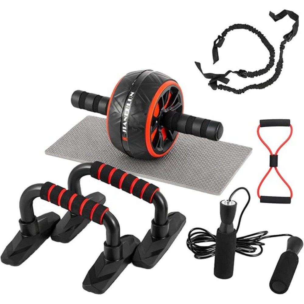 Bauchtrainer Bauchroller Trainingsrad für effektives Bauchmuskeltraining