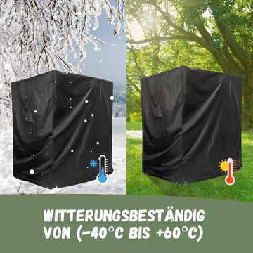 riijk Strandkorb-Schutzhülle Strandkorbhülle winterfest 600D Oxford Gewebe wasserdicht UV beständig, 135 cm breit, Gartenmöbel Abdeckung