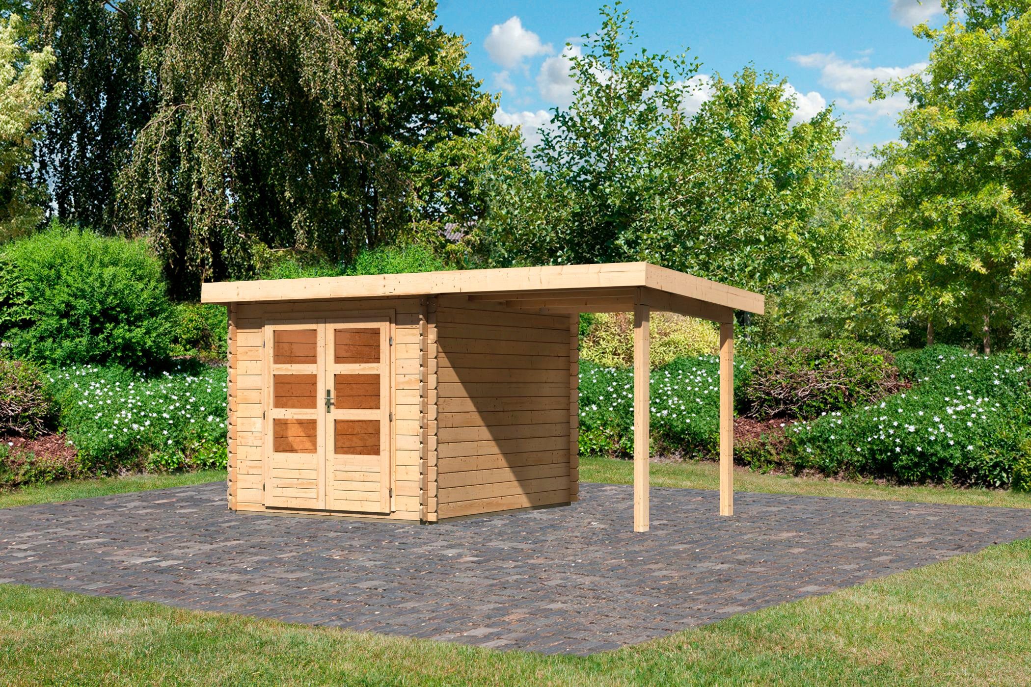 Bastrup 455x333 Karibu Gartenhaus (Set) 4, cm, BxT: