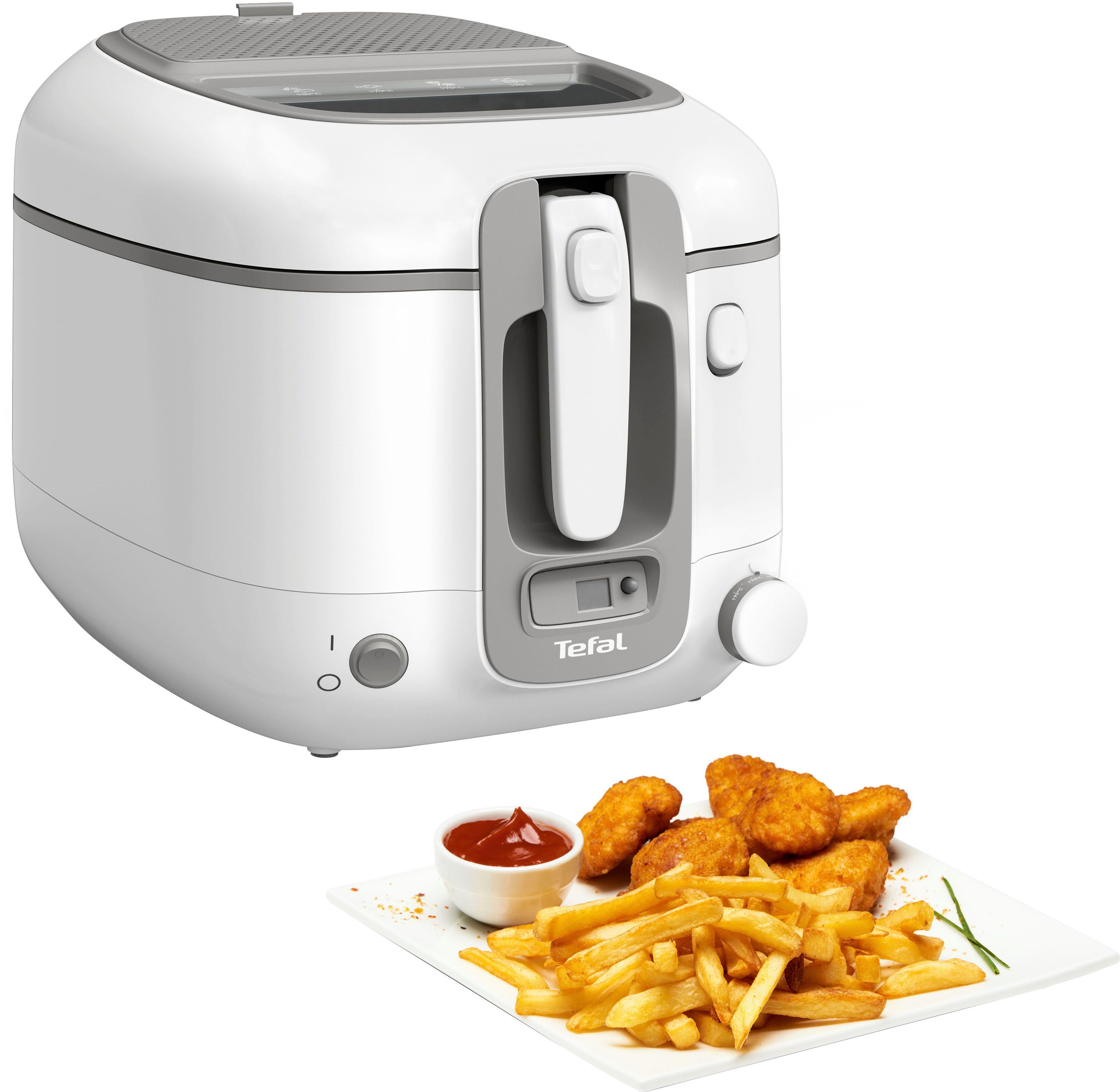 Tefal Fritteuse FR3141 Super Uno, 1800 W, große Kapazität, Timer