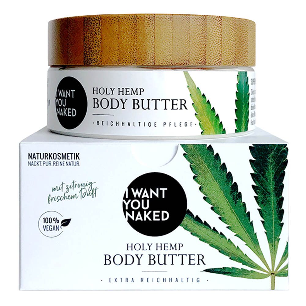 I WANT YOU NAKED Körperbutter Holy Hemp Hanfsamenöl - Body Butter 200ml