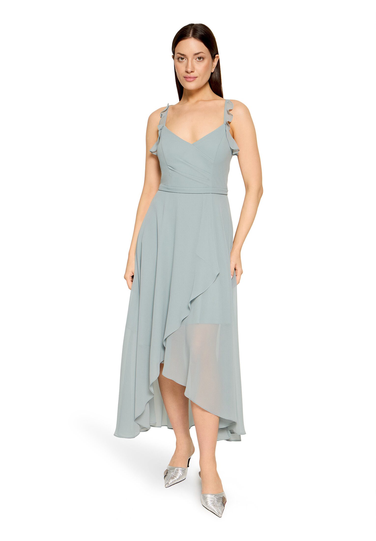 Vera Mont Abendkleid Damen mit Volant Wickel-Design