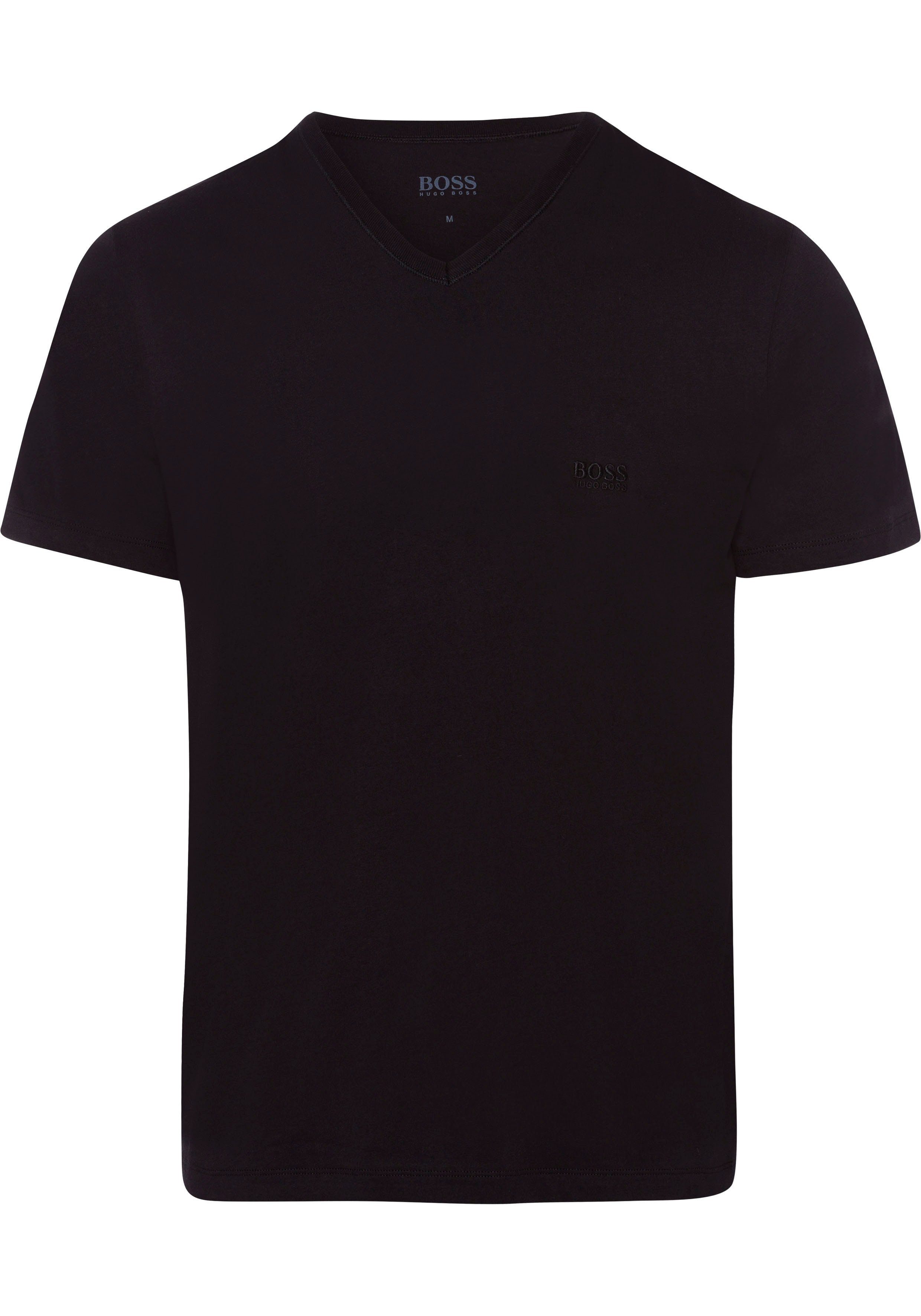 black 3P CO VN BOSS V-Shirt (Packung) T-Shirt