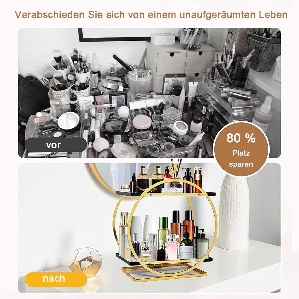 TUWENA Make-Up Organizer Makeup Organizer, 2 Stöckiger Kosmetik Aufbewahrun günstig online kaufen