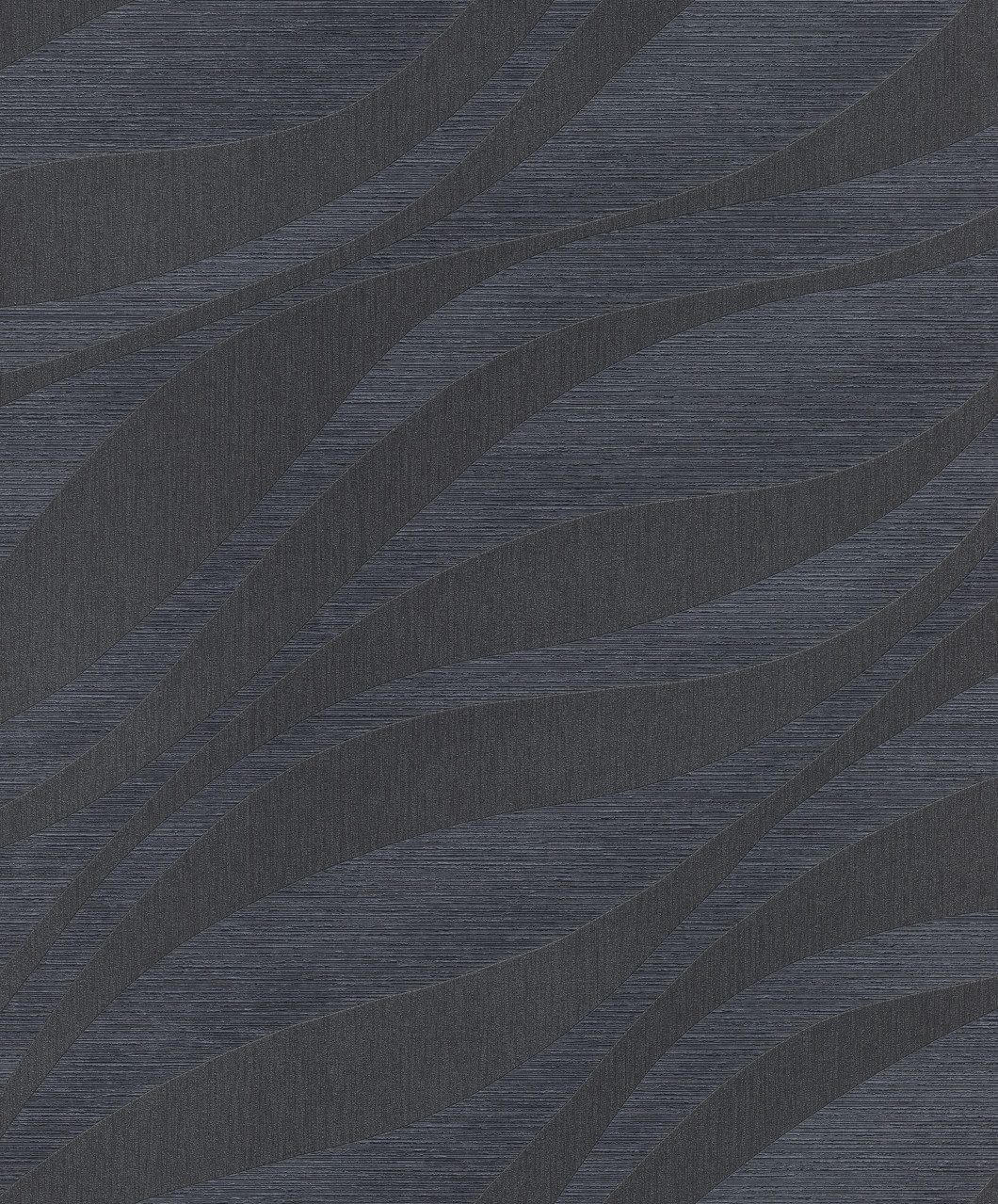 Rasch Vliestapete Rasch Vliestapete Muster Wellen nachtblau 10,05 x