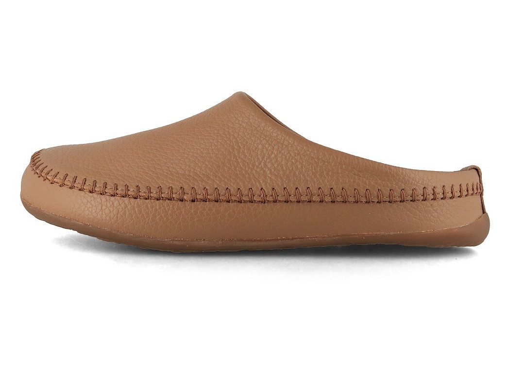 Haflinger Everest Softi Leder Pantoffeln Hausschuh Wechselfußbett mit Leder überzogen – Bild 3 von 5