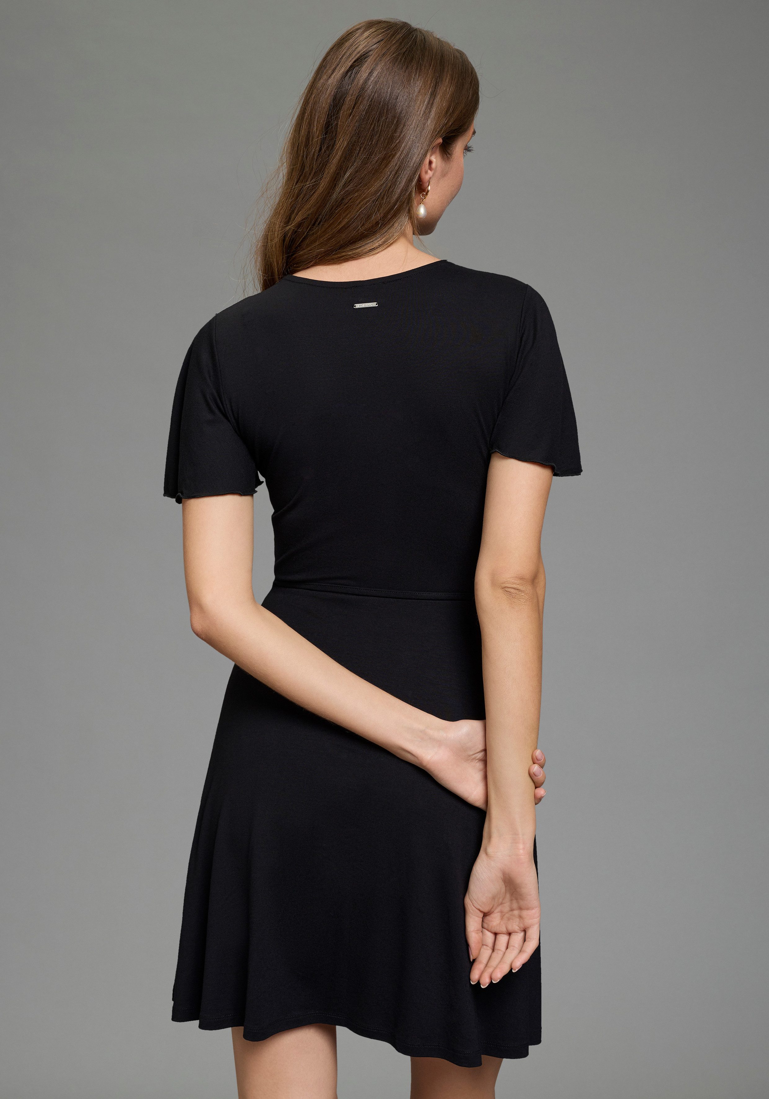 Laura Scott Sommerkleid dekorative Knopfleiste, elastische Viskosemischung, günstig online kaufen