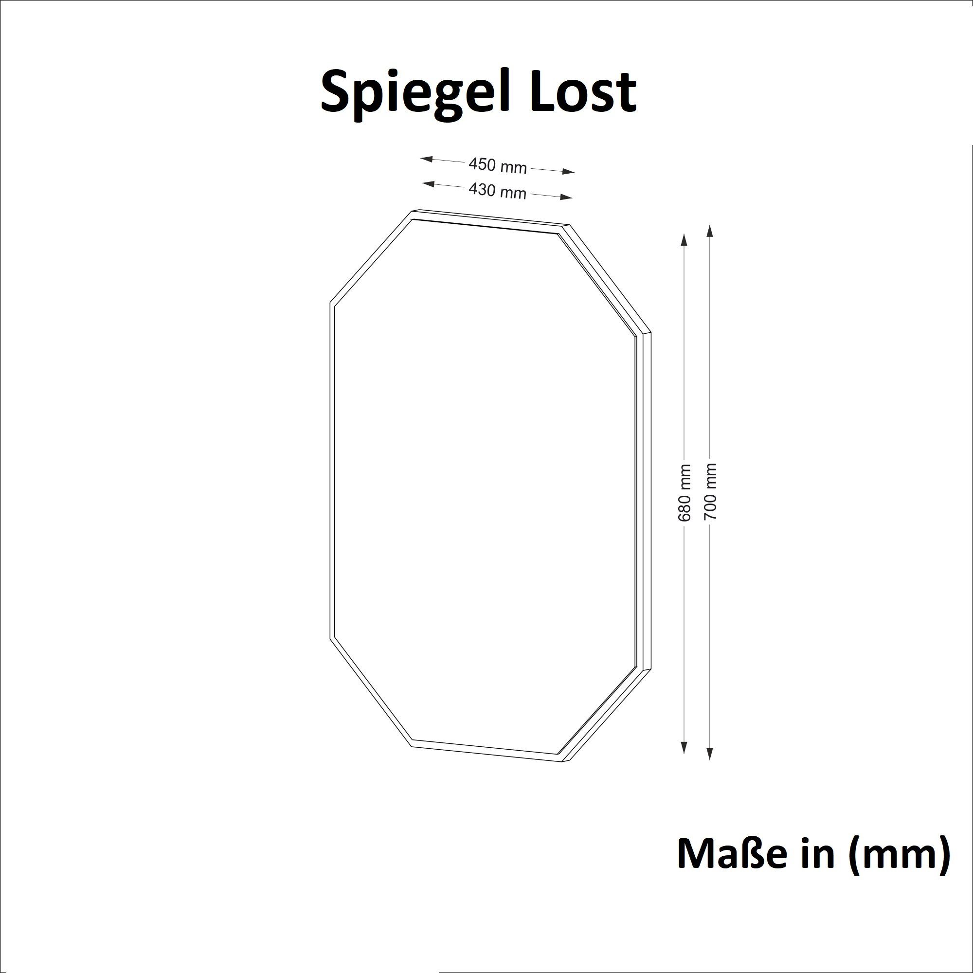 moebel17 Lost Spiegel Walnuss Wandspiegel