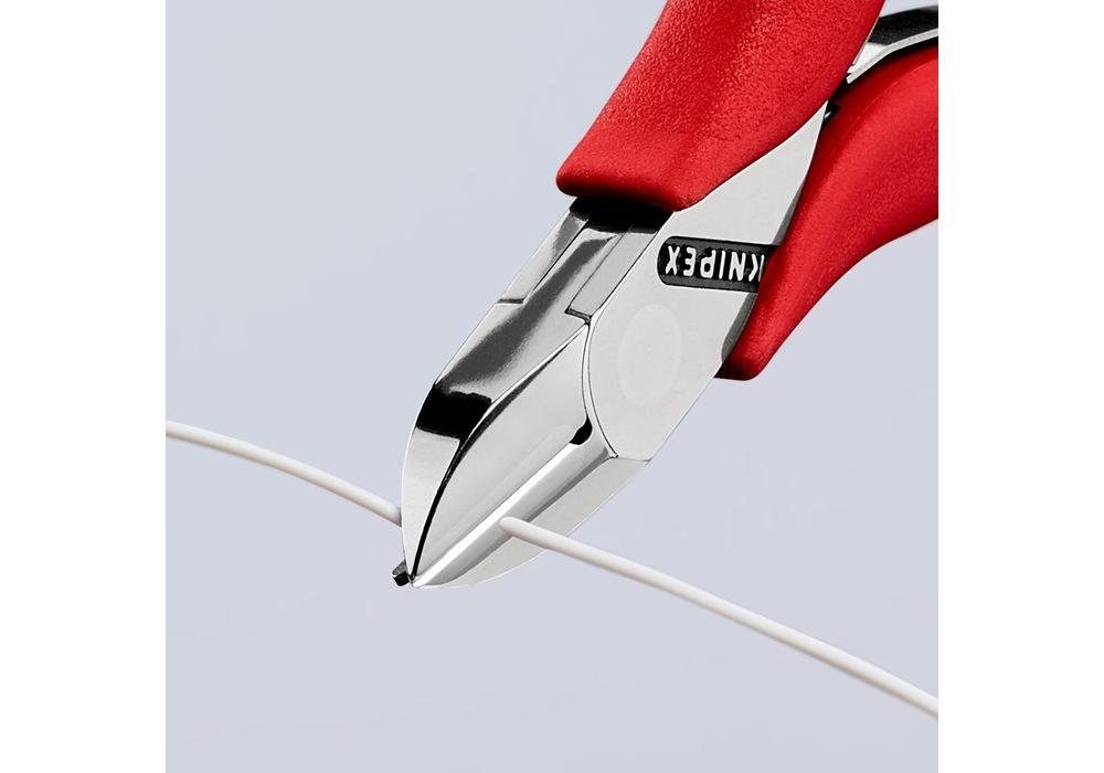 Länge Facette mm ja Kunststoffüberzug Seitenschneider Knipex spiegelpoliert 1 115 Form Elektronik-Seitenschneider