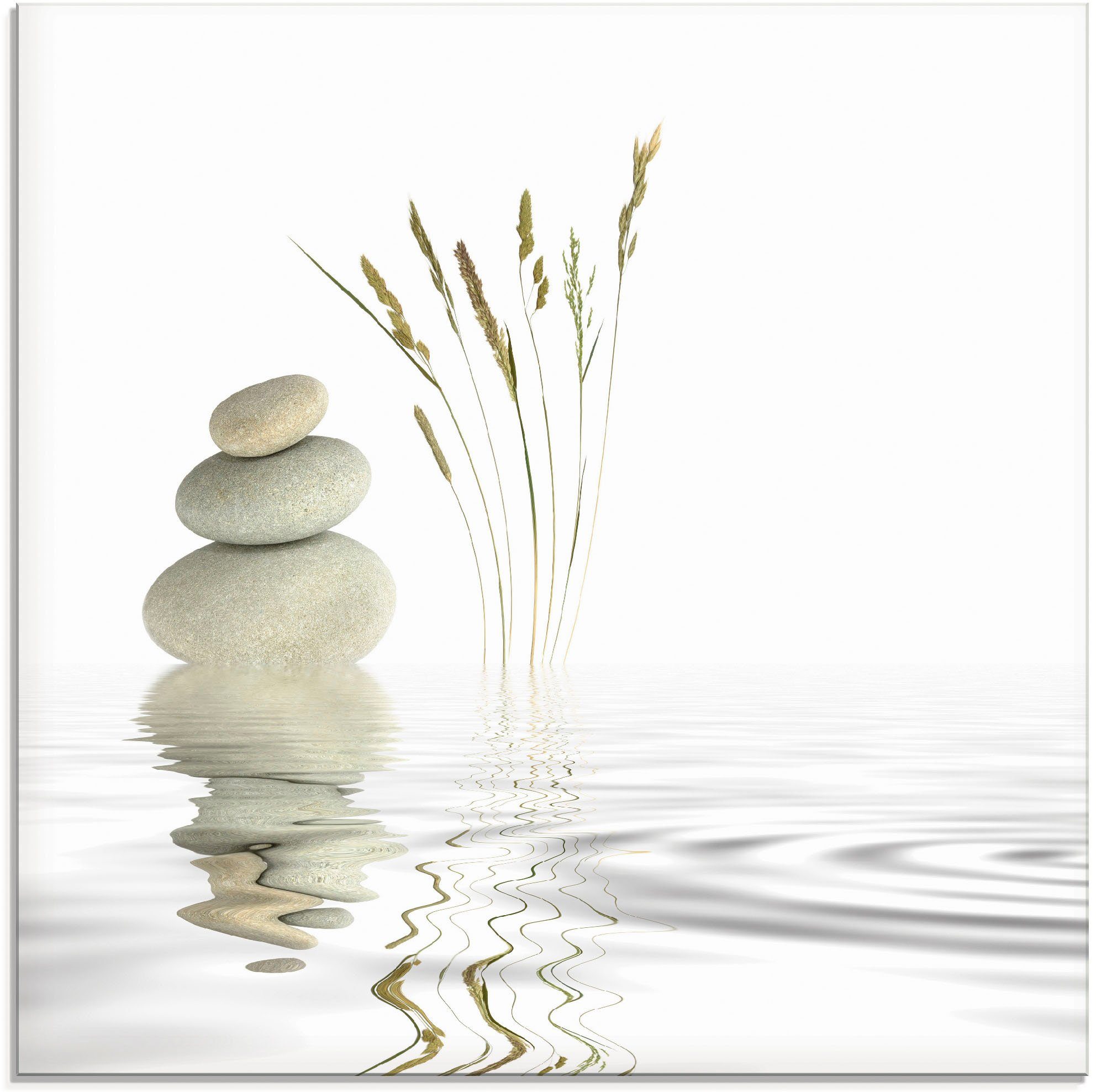 Artland Glasbild Zen Zen St) (1 Friede
