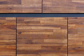 riess-ambiente Sideboard GENESIS 170cm braun / anthrazit (Einzelartikel, 1 St), Wohnzimmer · Massivholz · Metall · Kommode · Anrichte · Industrial