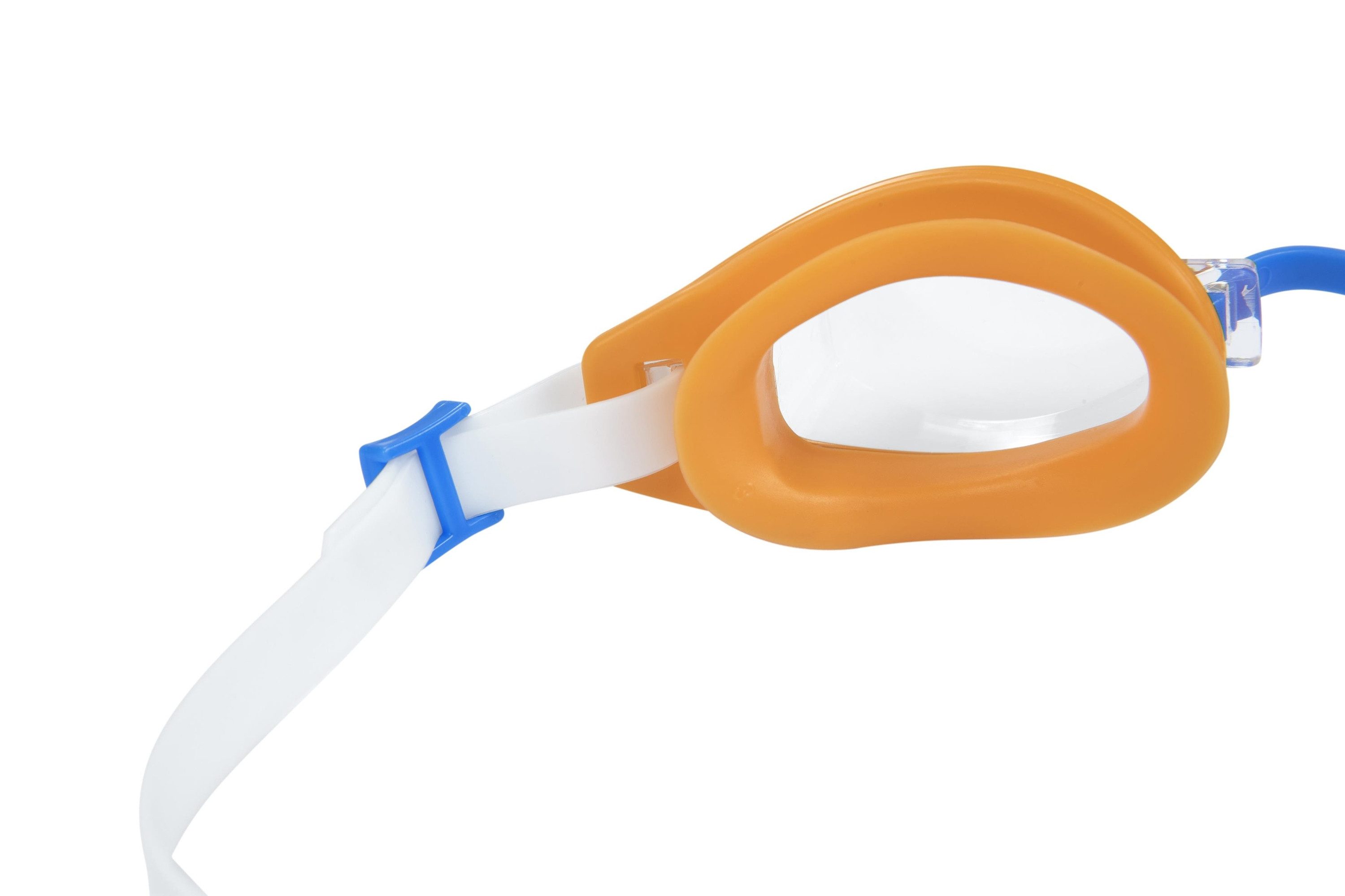 Bestway Schwimmbrille Aqua Burst Essential™ Schwimmbrille ab 7 Jahren, (Packung, Verstellbarer Nasenbügel + verstellbares Silikon-Kopfband), 100% latexfrei
