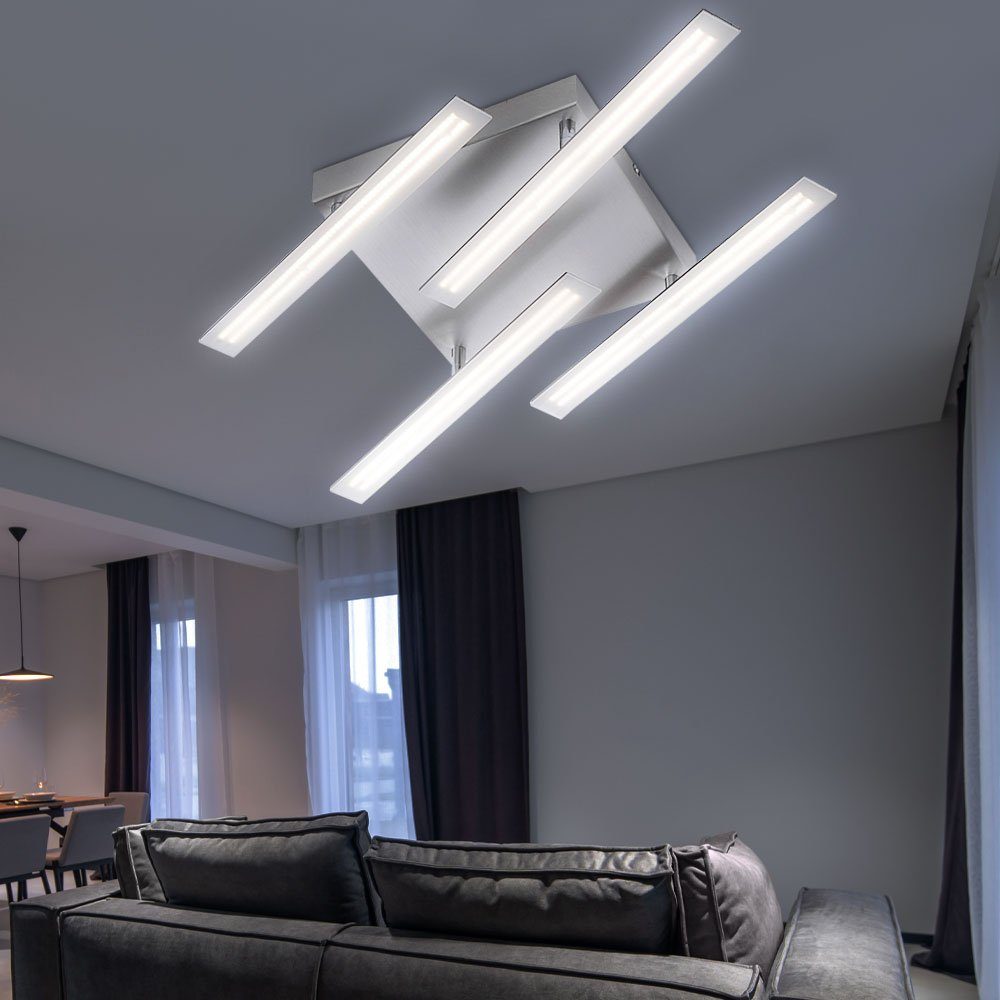 etc-shop LED Deckenleuchte, LED-Leuchtmittel fest verbaut, Warmweiß, 32 Watt LED Decken Lampe Arme verstellbar Wand Wohnraum Leuchte