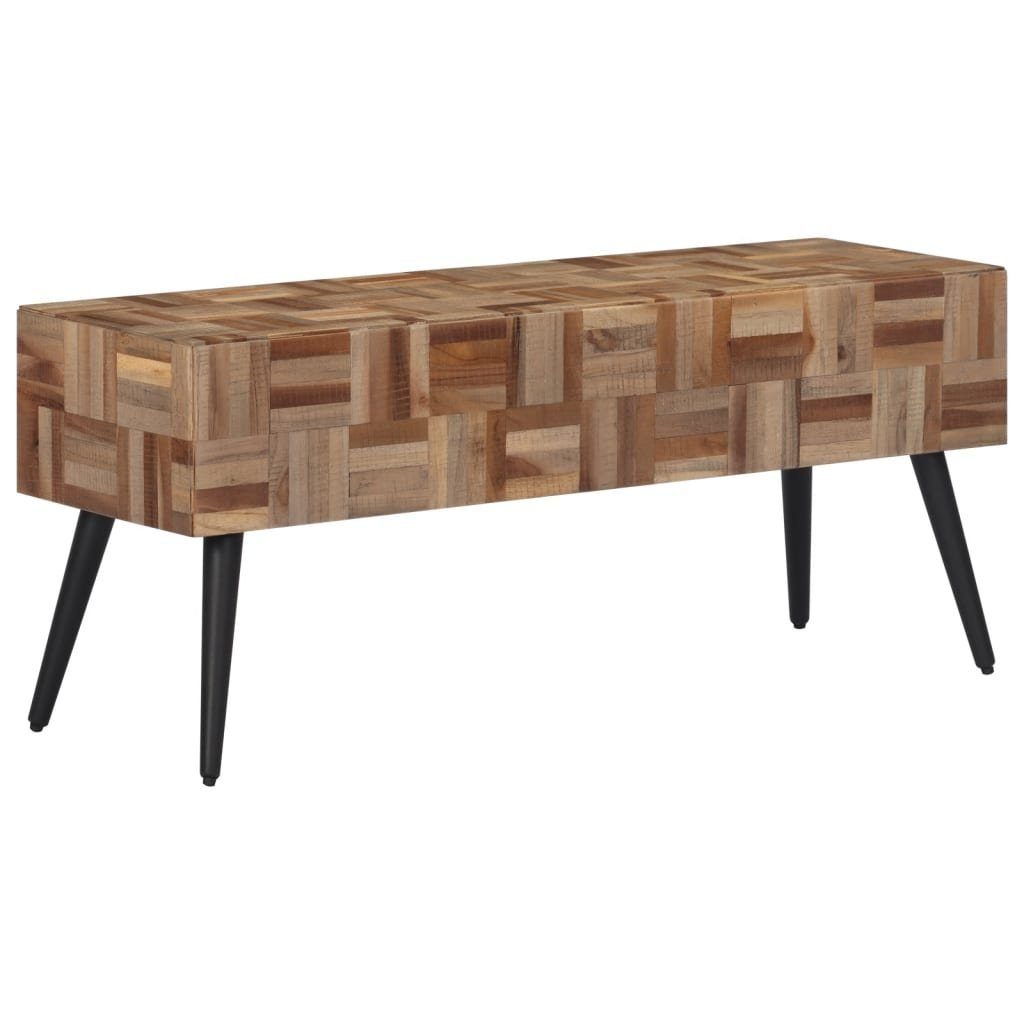 vidaXL Sitzbank Sitzbank 110x35x45 cm Recyceltes Massivholz Teak