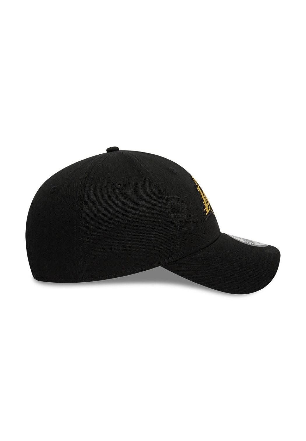 New Era Baseball Cap Los Angeles Lakers NBA Metallic Badge Schwarz Verstellbare 9Forty Cap (1-St)