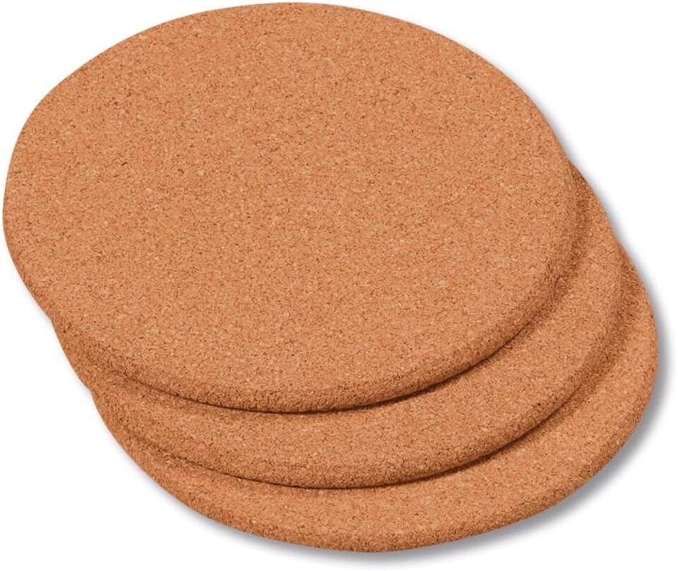 KESPER® Topfuntersetzer Topfuntersetzer rund 20 cm im 3er Set aus Naturkork, 1-tlg.