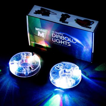 Mister M Zauberkasten 2 LED-Leuchten Set für Diabolo Jonglierkunst + Video, (2-tlg)