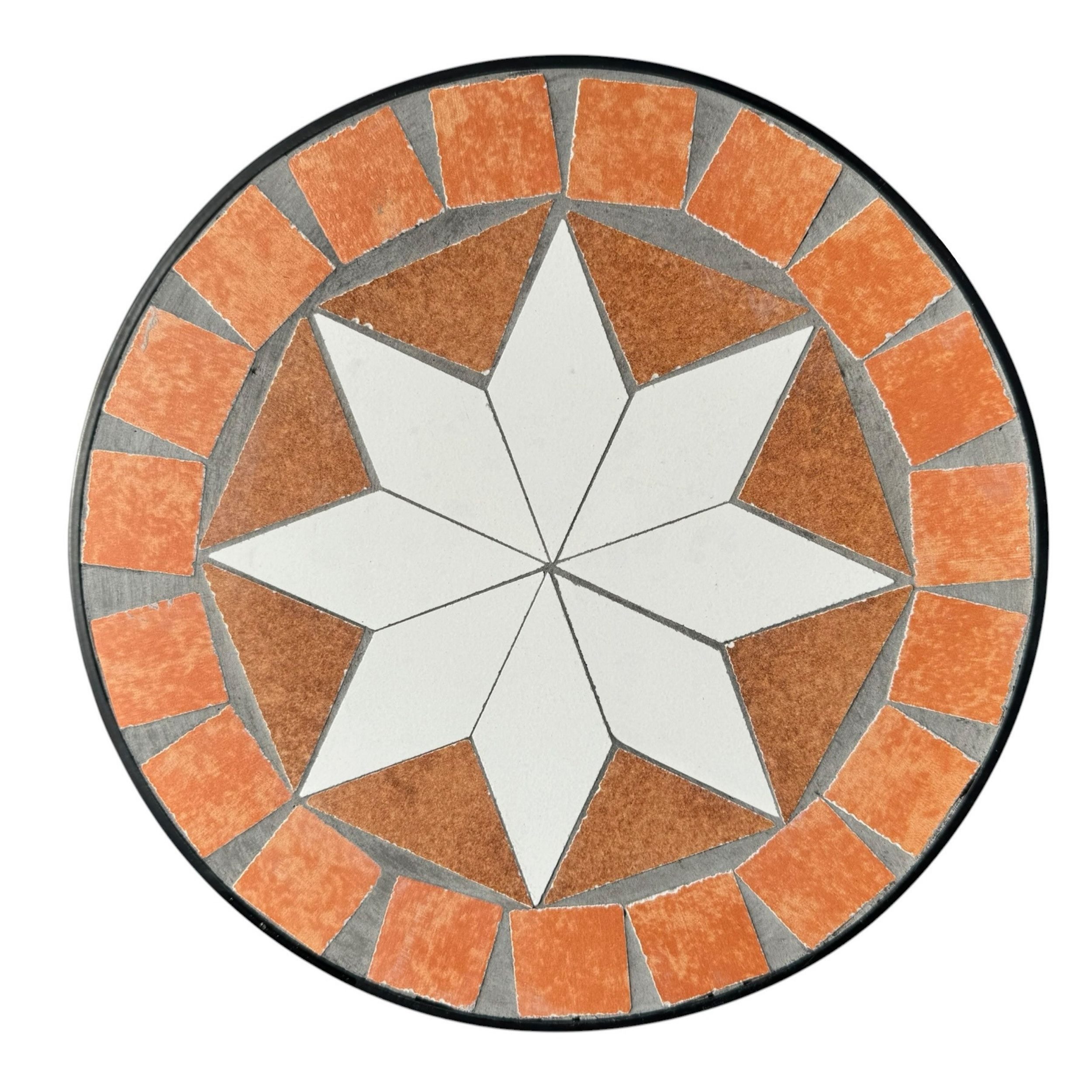 DanDiBo Blumenhocker Mosaik Rund 2er Set 20 und 27 cm Blumenständer 12014 Beistelltisch – Bild 5 von 5