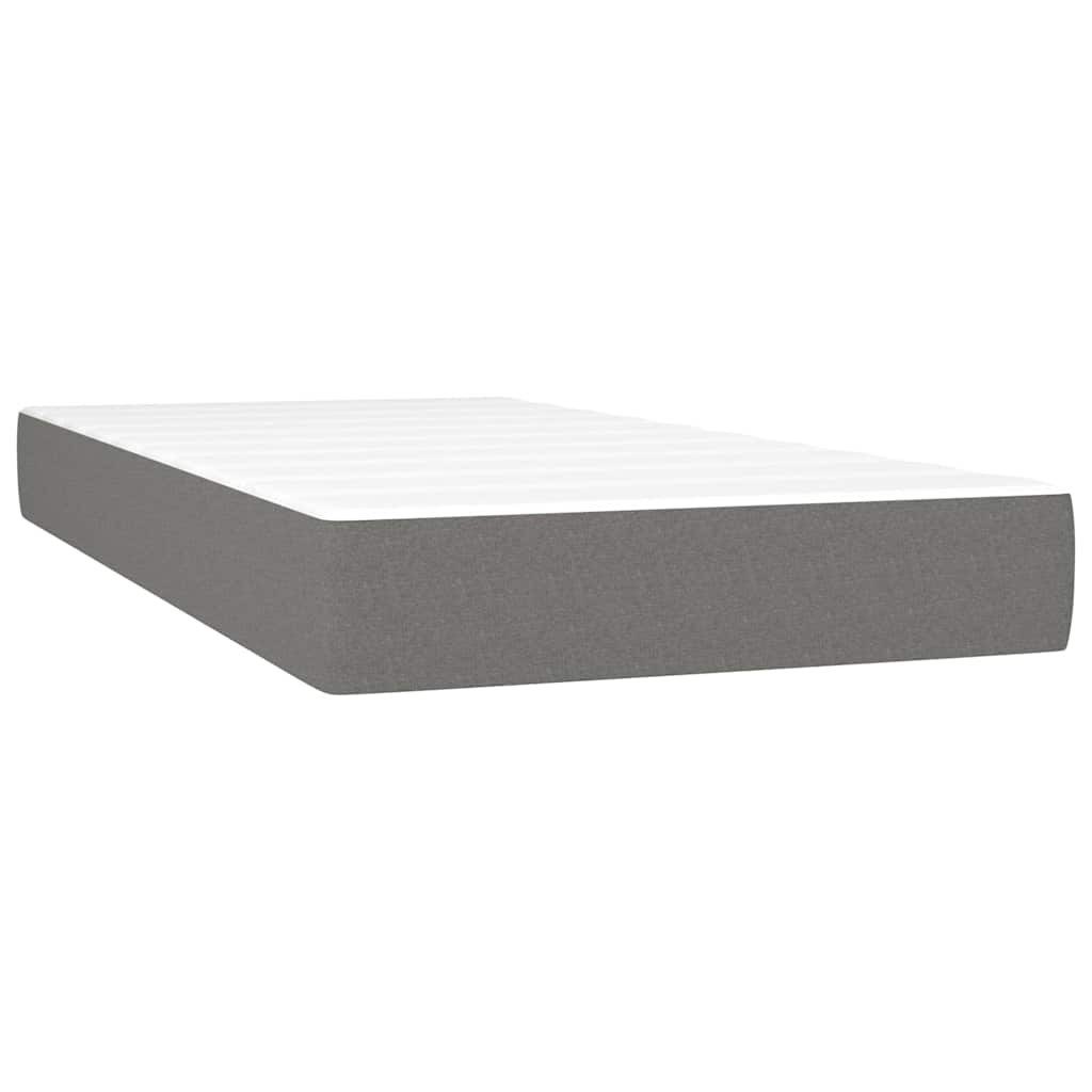 Boxspringmatratze Taschenfederkernmatratze für Kinder Dunkelgrau 80x160 günstig online kaufen