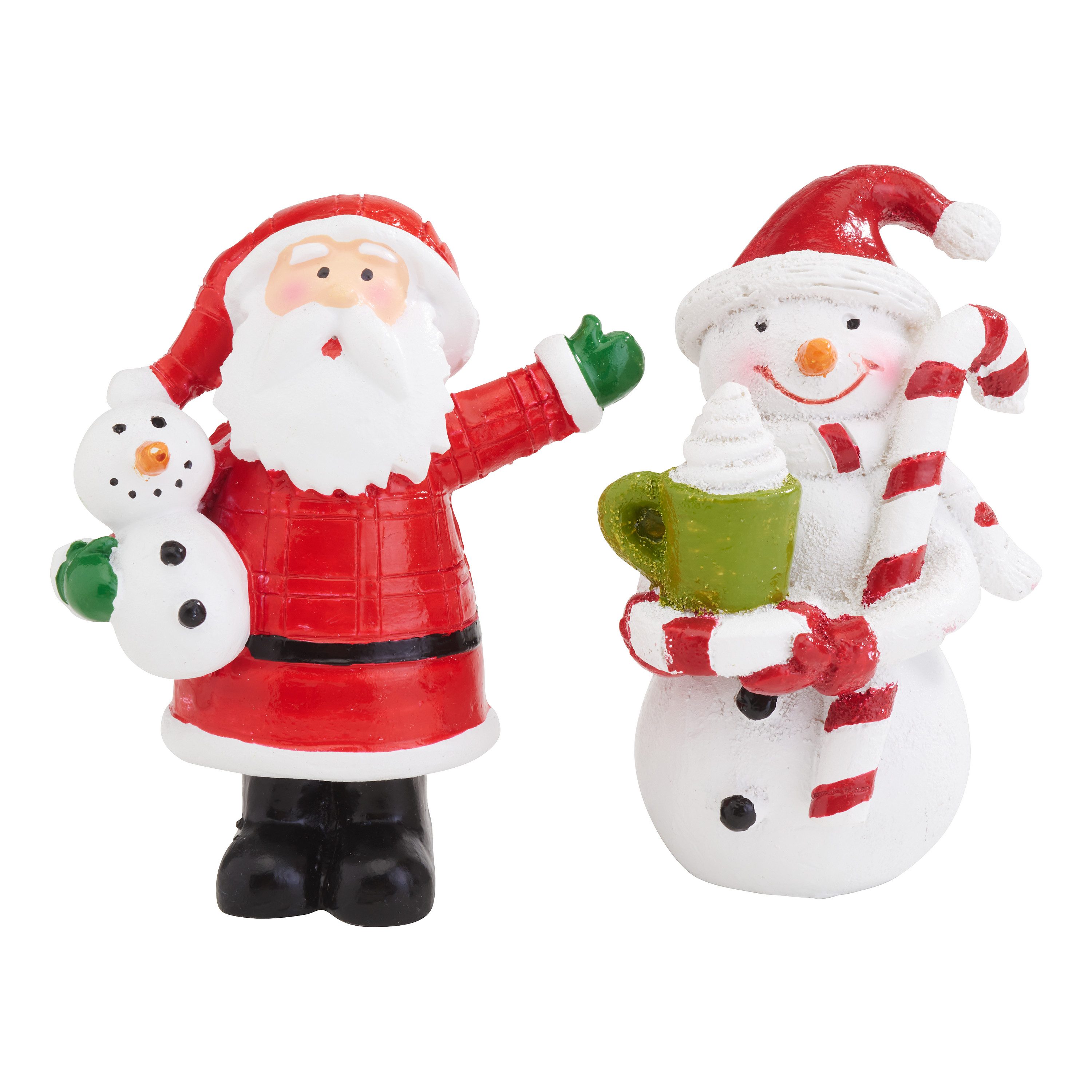 VBS Dekofigur Snowman & Santa (2 günstig online kaufen