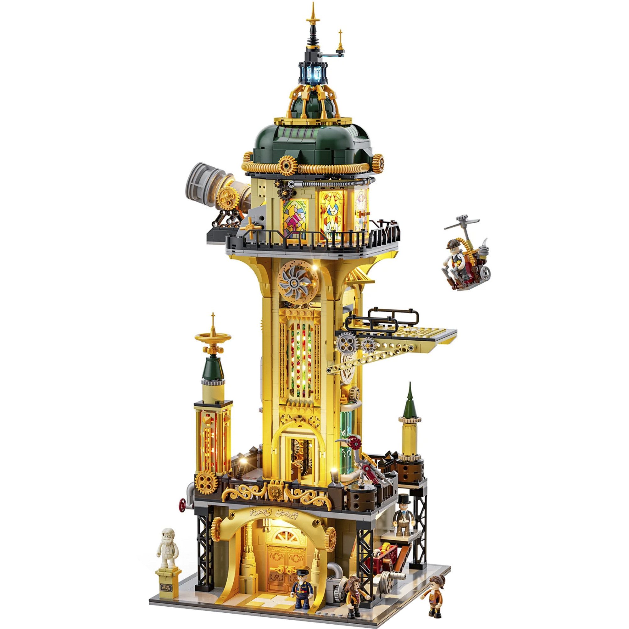 Lumibricks Lumibricks Steampunk-Wachturm, Spielbausteine