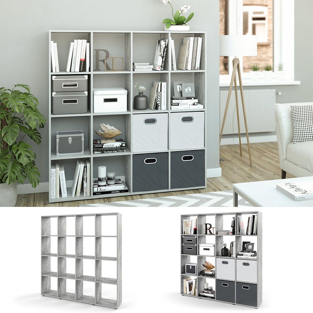 Vicco Raumteiler Karree, Grau/Grau, 138.5 x günstig online kaufen