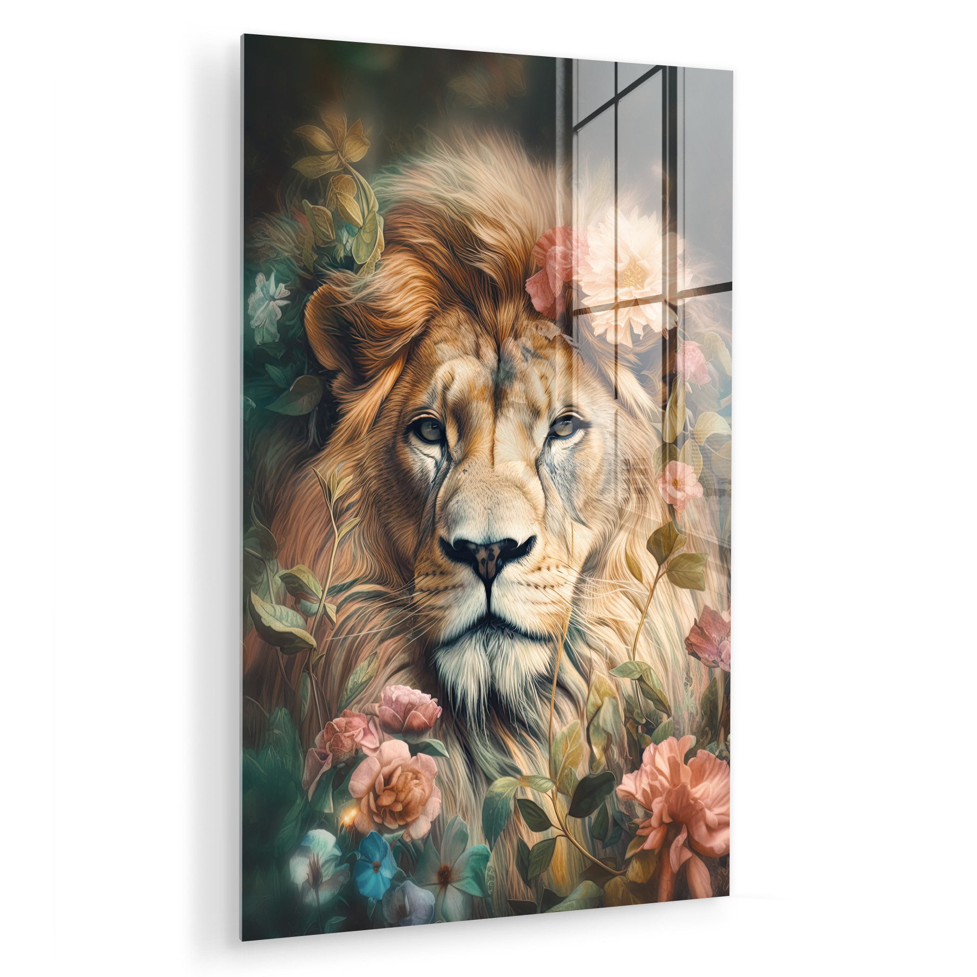 MuchoWow Acrylglasbild Löwe - Löwenkopf - günstig online kaufen